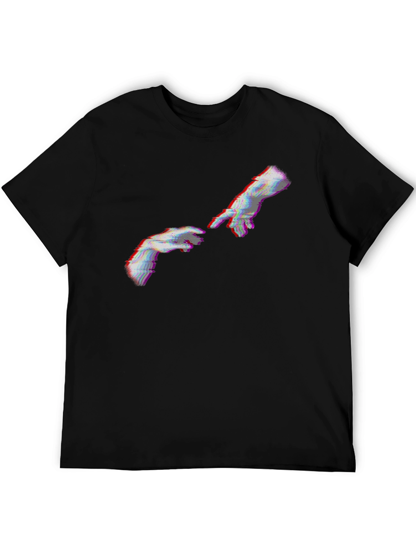 Creation of Adam Glitch T-Shirt - Black