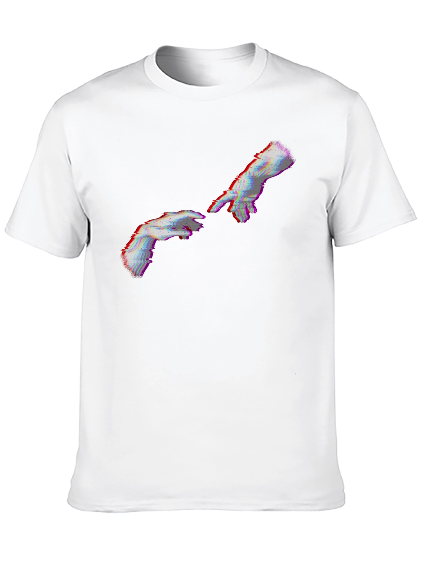 Creation of Adam Glitch T-Shirt - Black