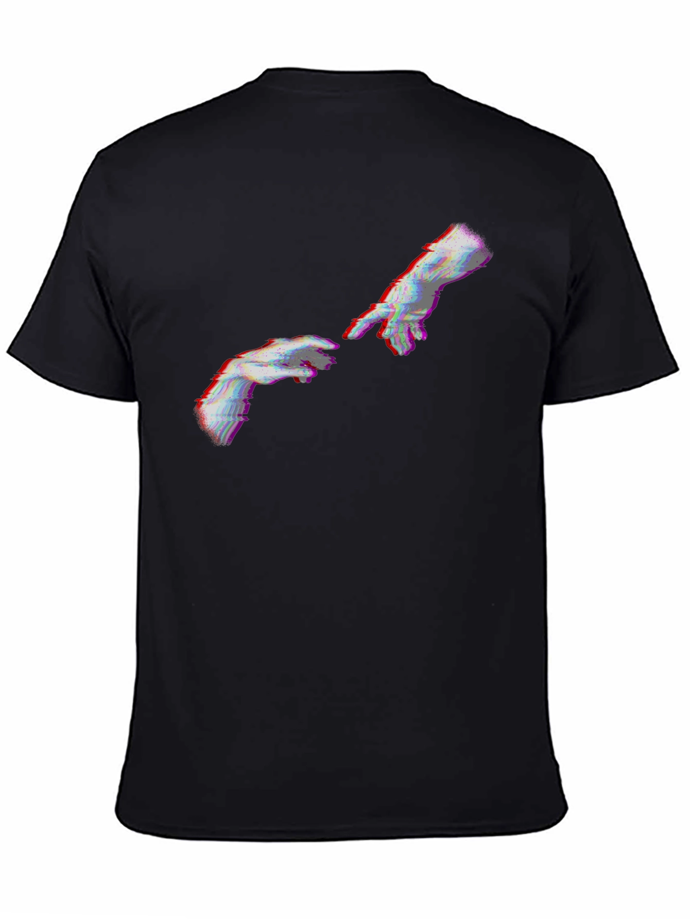 Creation of Adam Glitch T-Shirt - Black