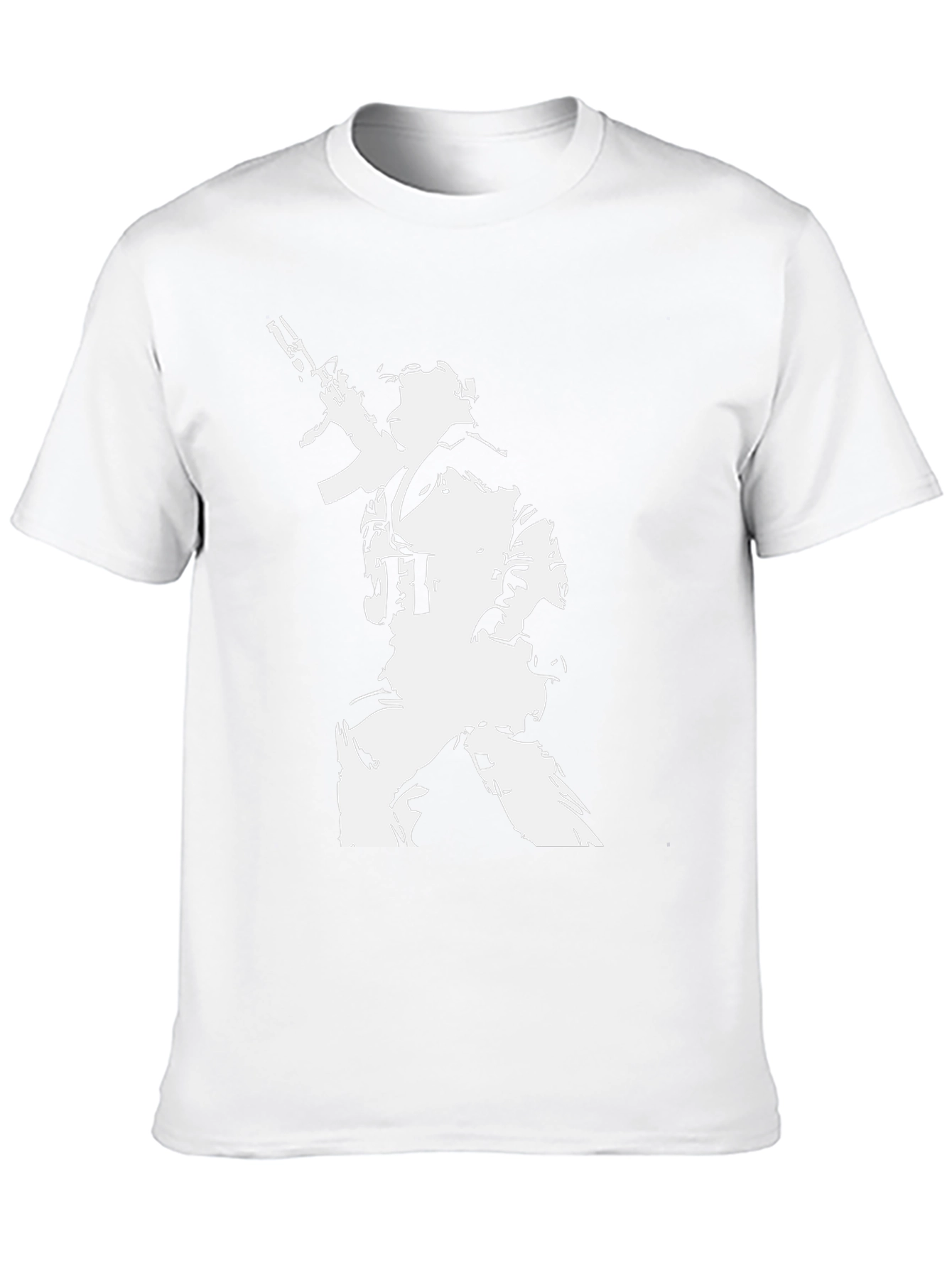 Tactical Soldier Graphic Tee - Black