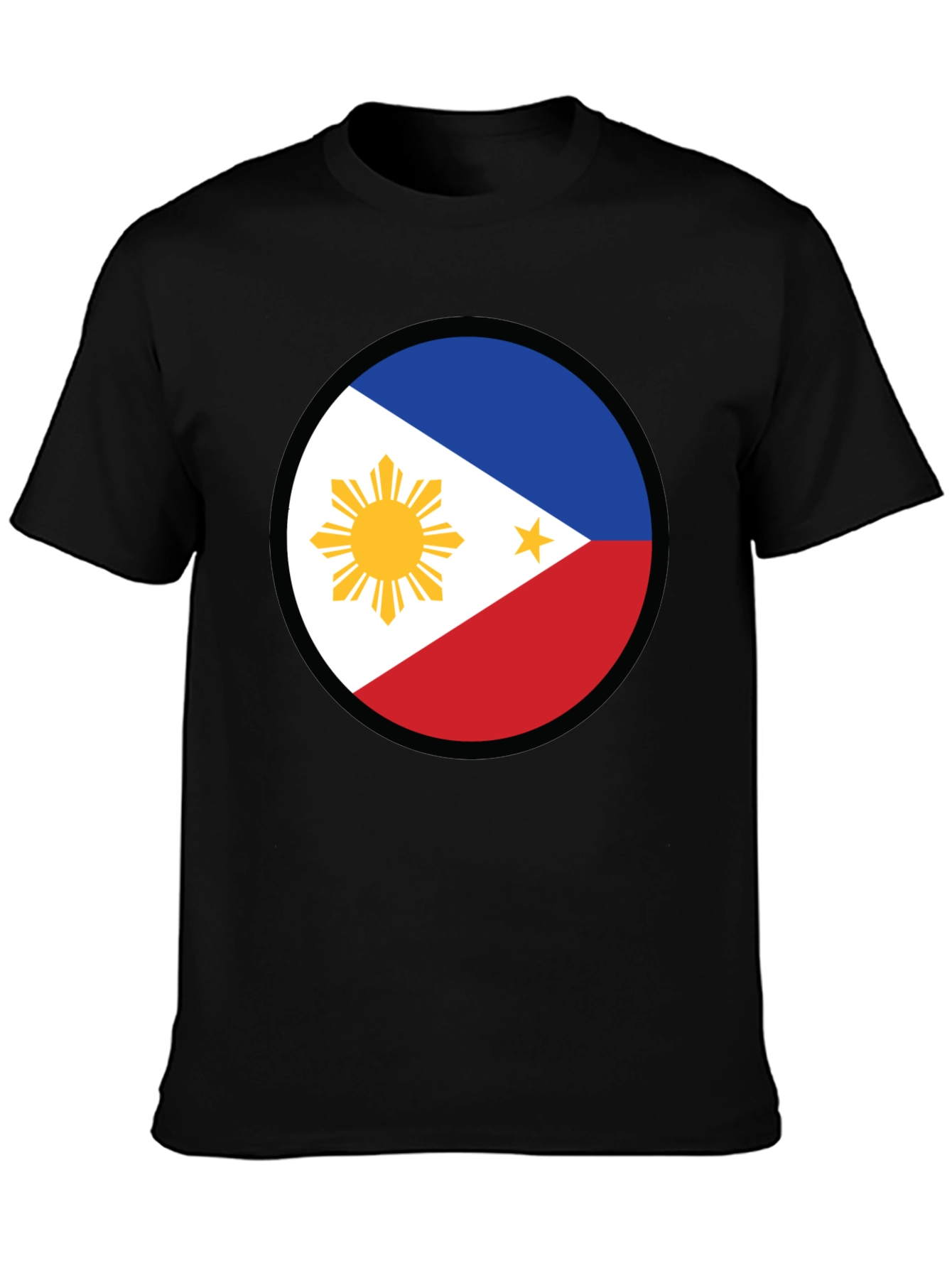 Philippines Flag Circle Graphic T-Shirt - Patriotic Pride