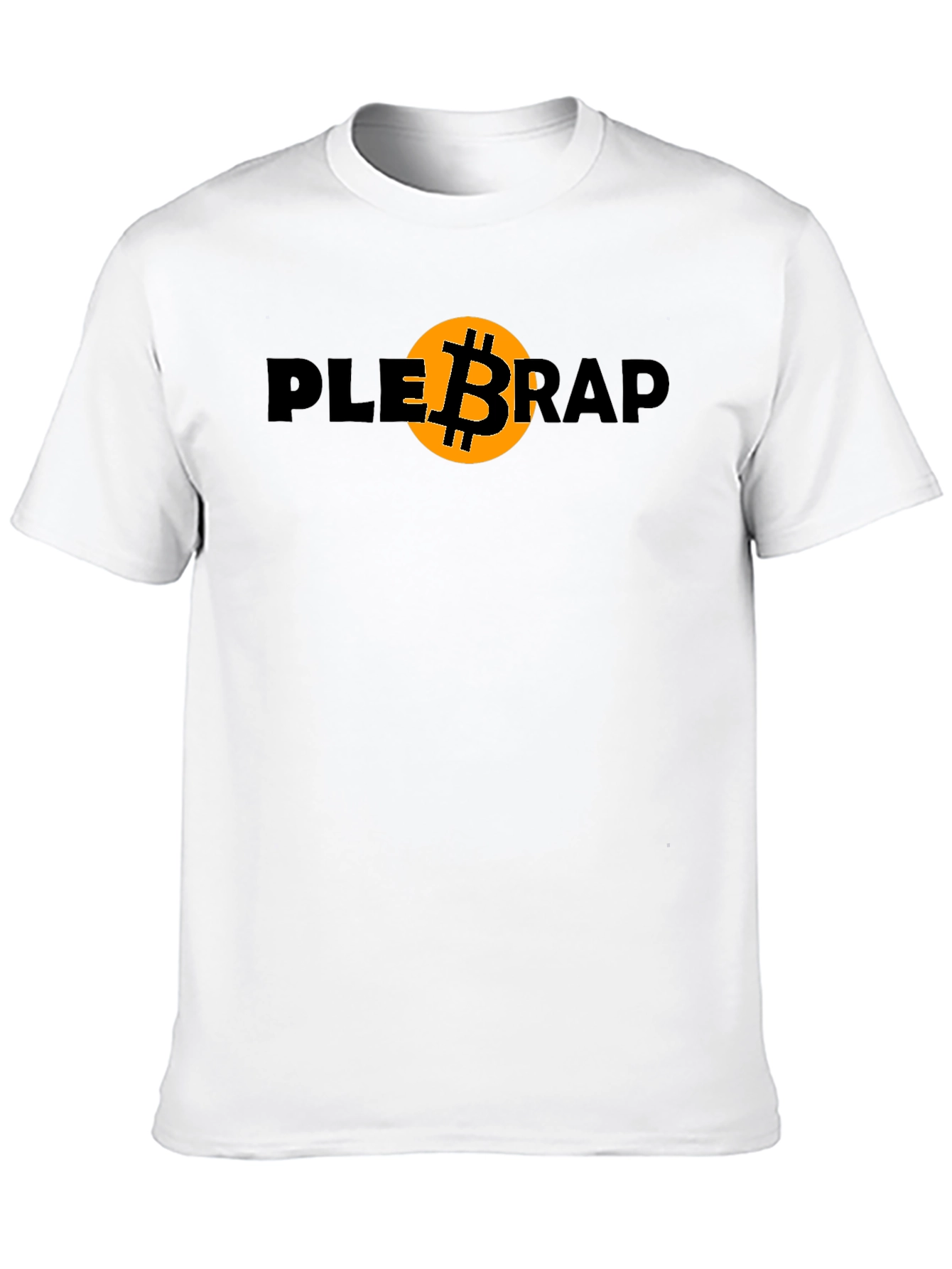 Plebrap Bitcoin Graphic Tee - Black Crypto T-Shirt