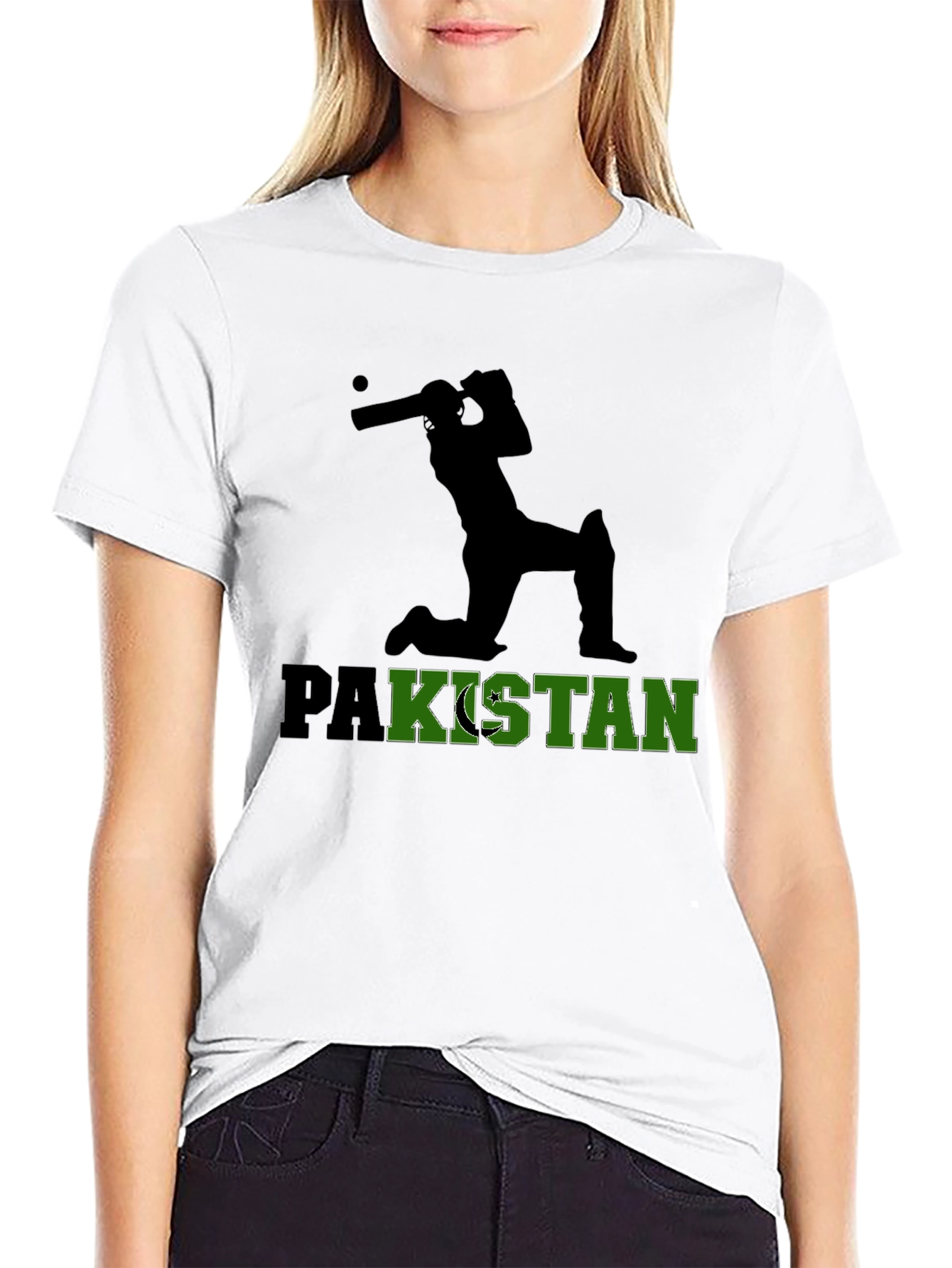 Pakistan Cricket Fan T-Shirt - Black