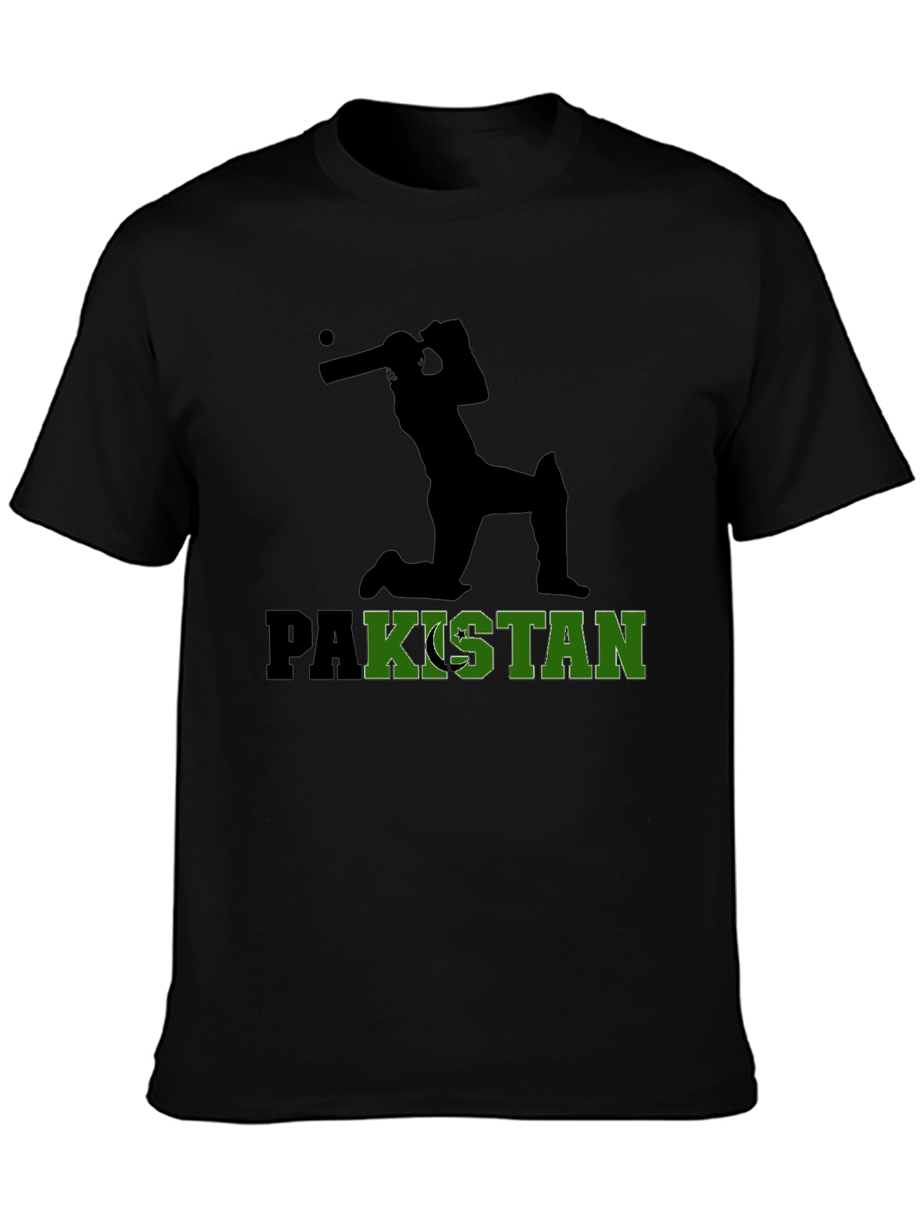 Pakistan Cricket Fan T-Shirt - Black
