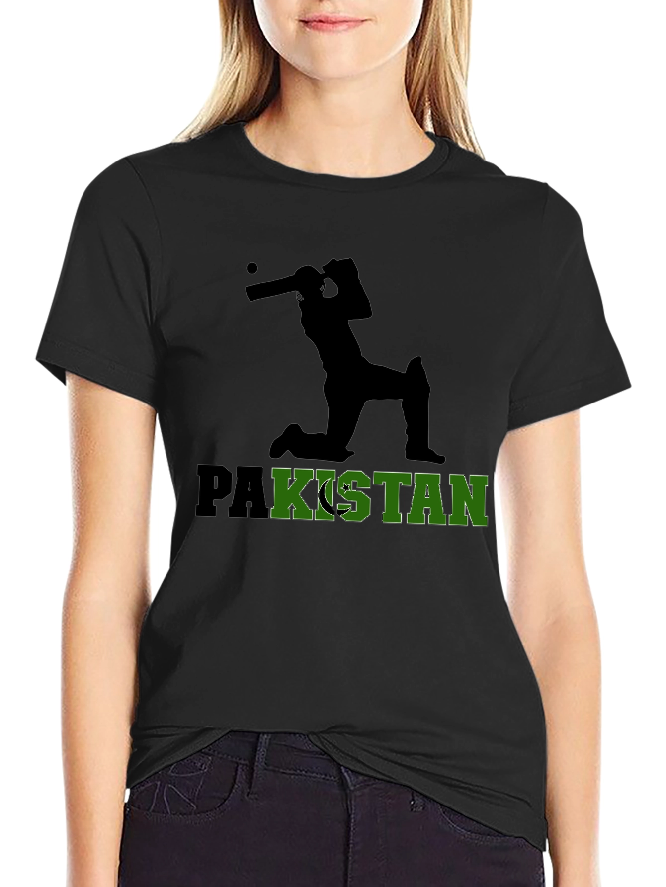 Pakistan Cricket Fan T-Shirt - Black