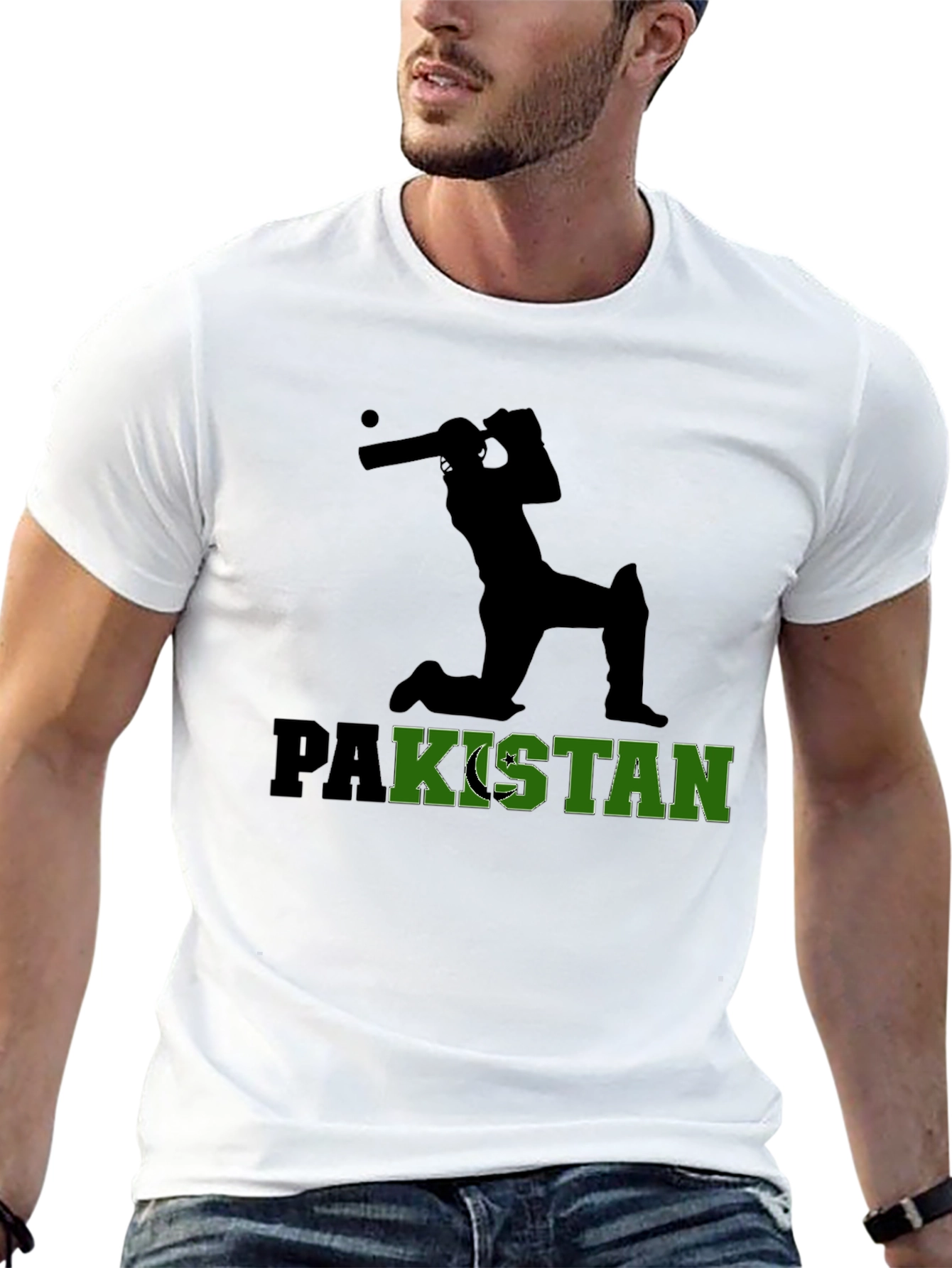 Pakistan Cricket Fan T-Shirt - Black