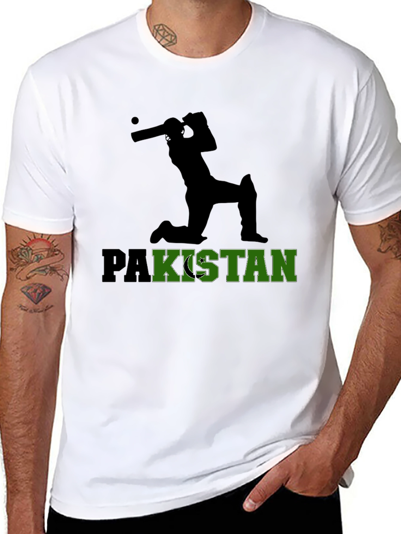 Pakistan Cricket Fan T-Shirt - Black