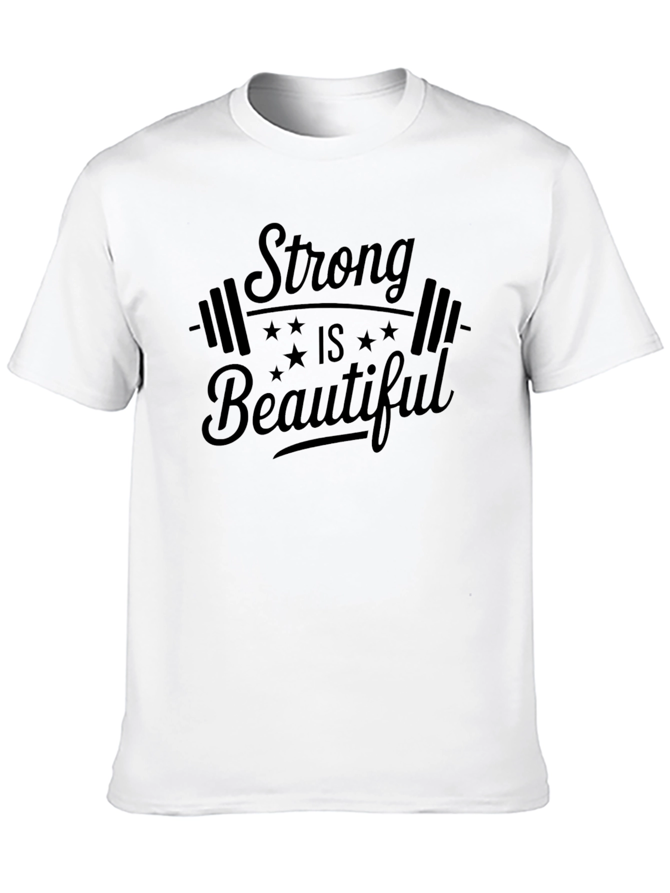 Strong is Beautiful Black Graphic Tee