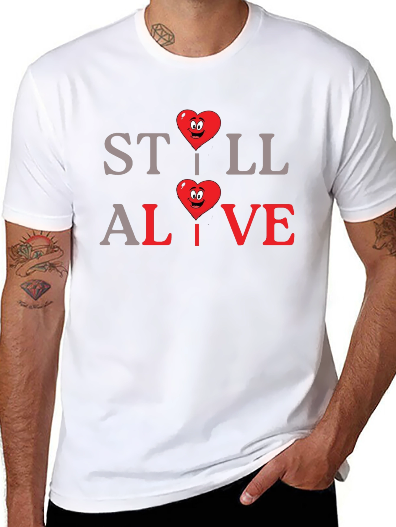 Still Alive Heart Graphic T-Shirt