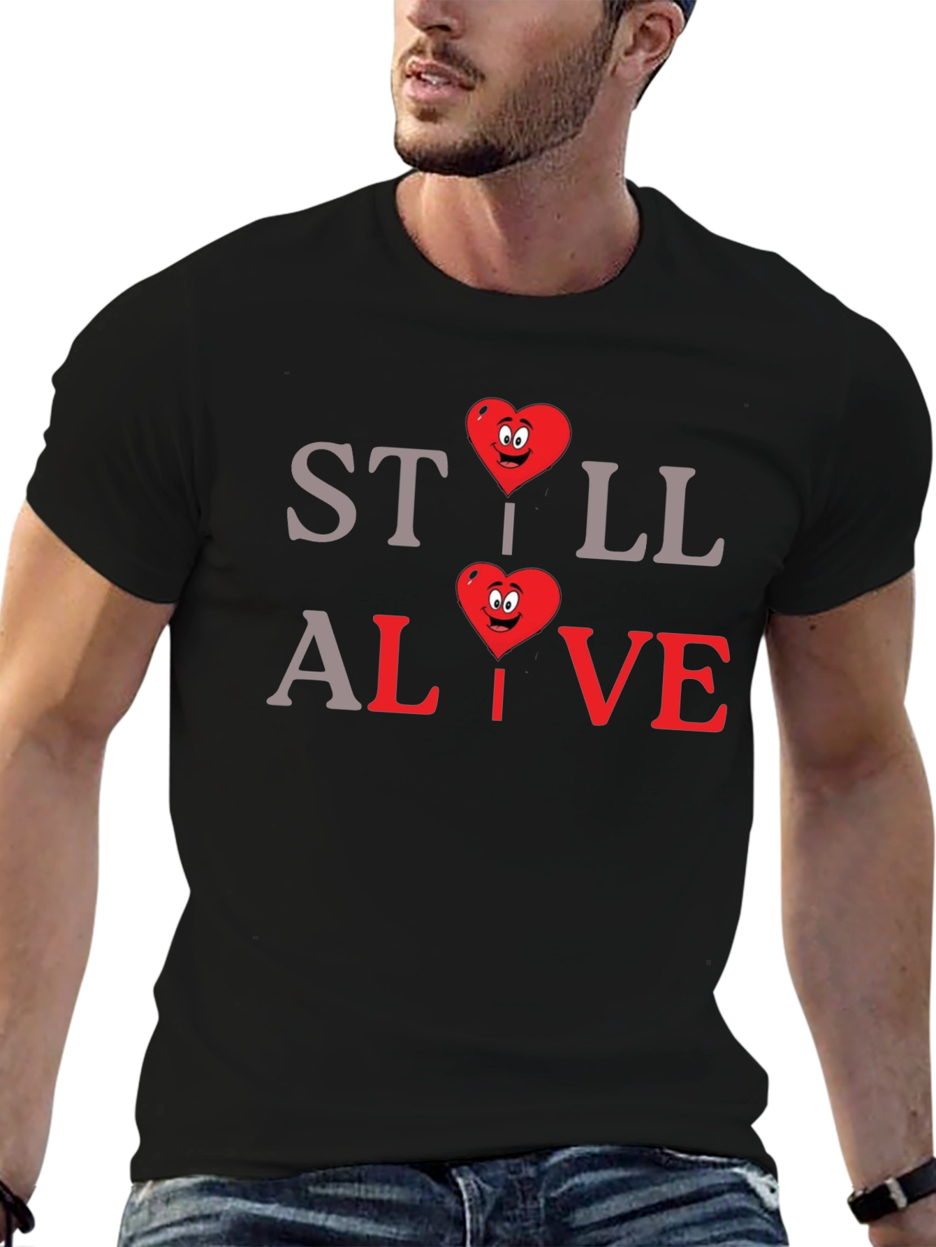 Still Alive Heart Graphic T-Shirt