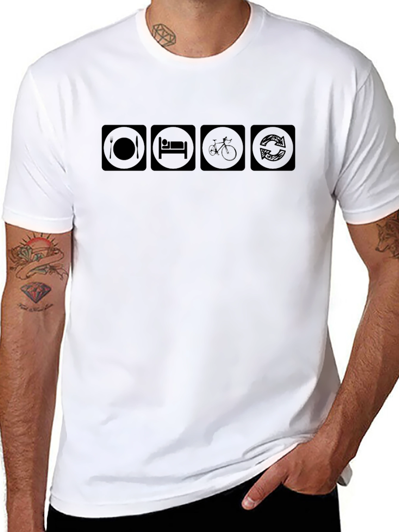 Eat Sleep Cycle Repeat T-Shirt
