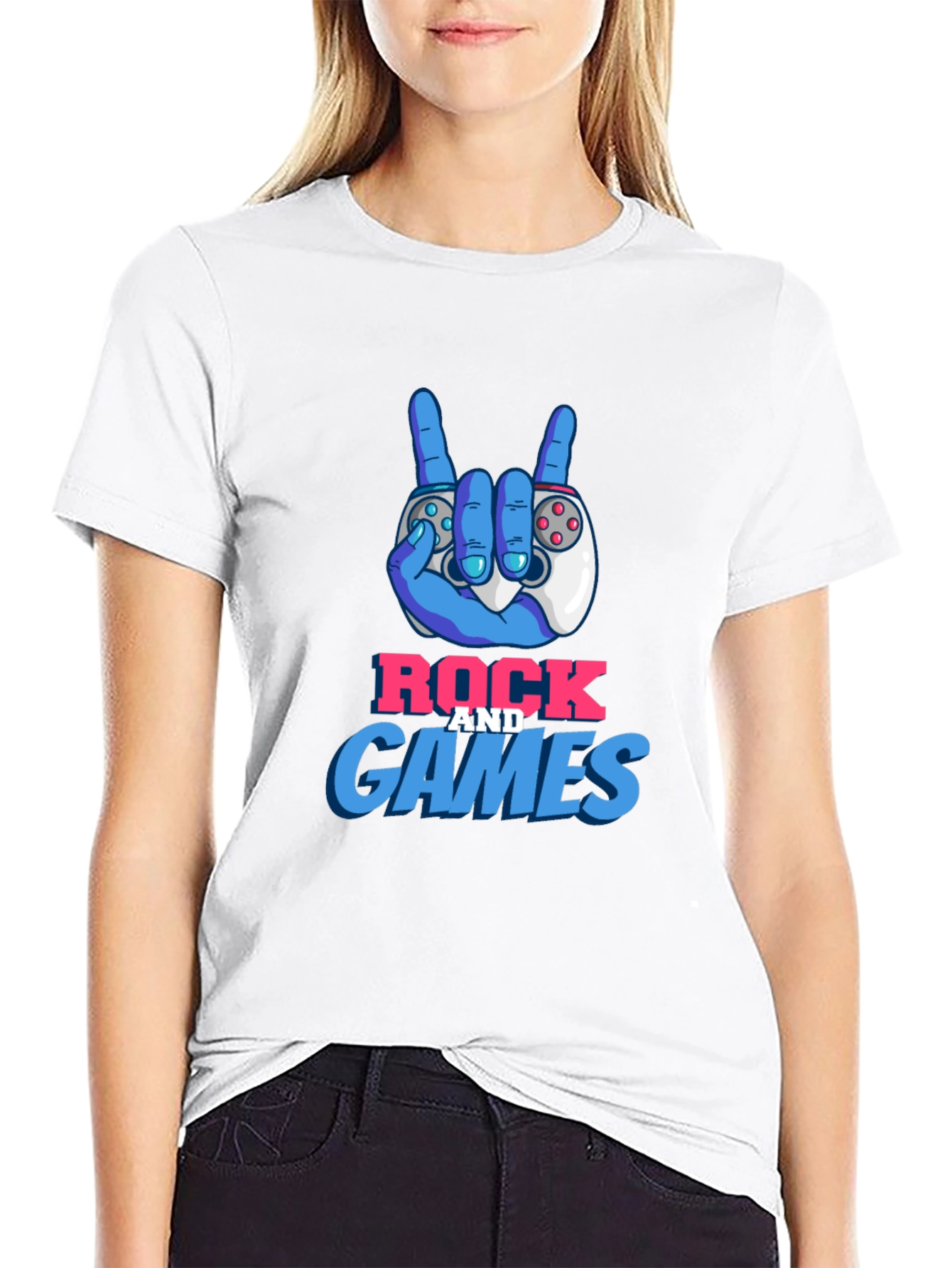 Rock and Games T-Shirt - Gamer Graphic Tee