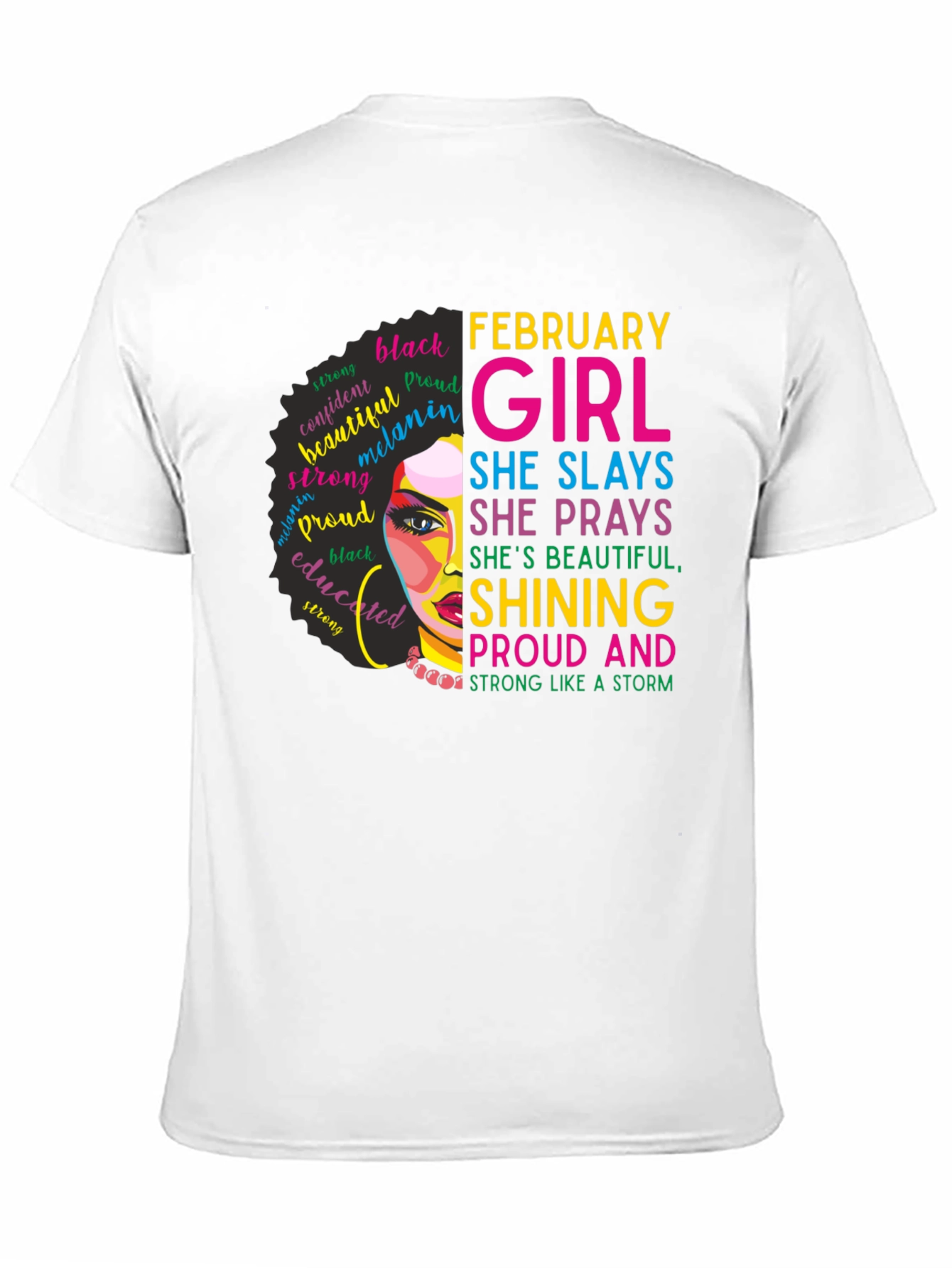 February Girl Black Pride Graphic Tee