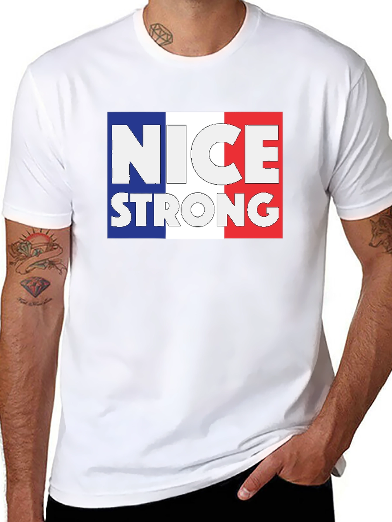 Nice Strong France Flag T-Shirt