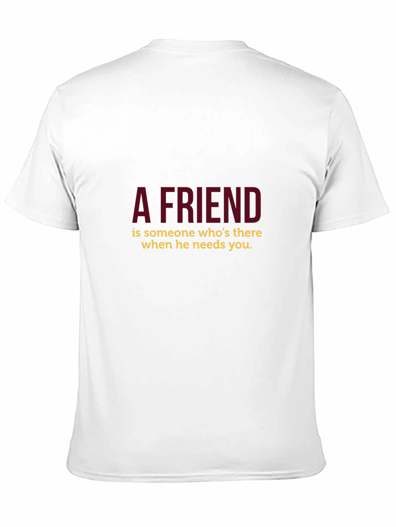 A Friend Black T-Shirt