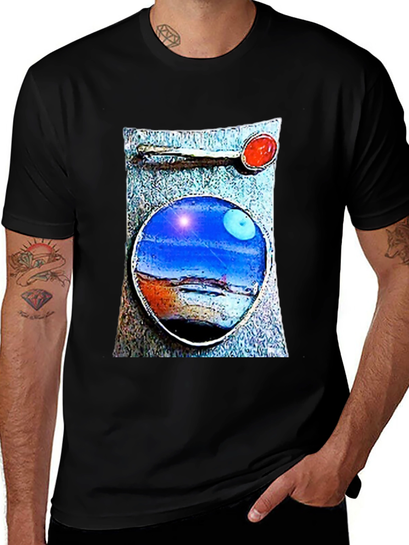 Abstract Landscape Graphic T-Shirt