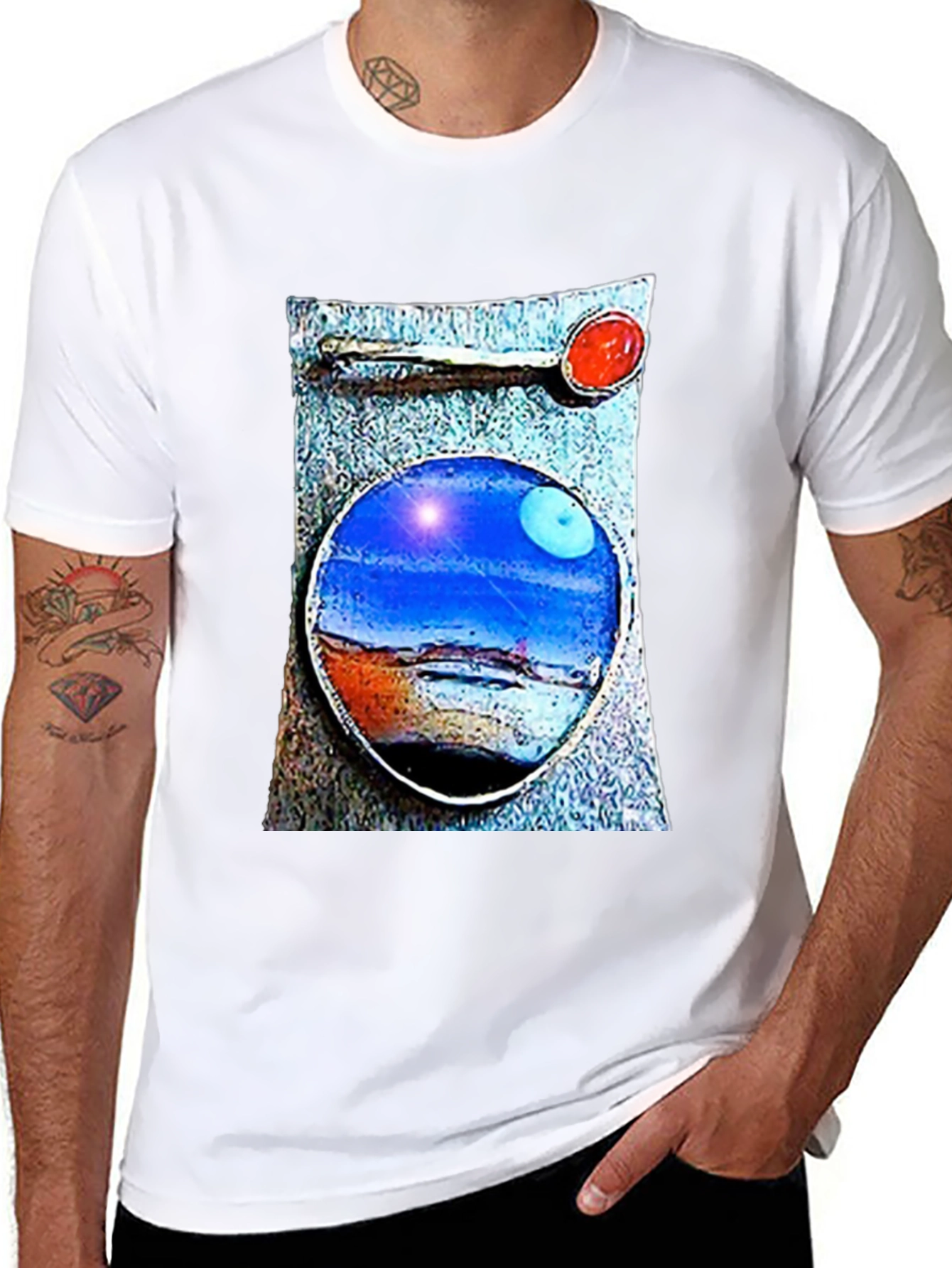 Abstract Landscape Graphic T-Shirt