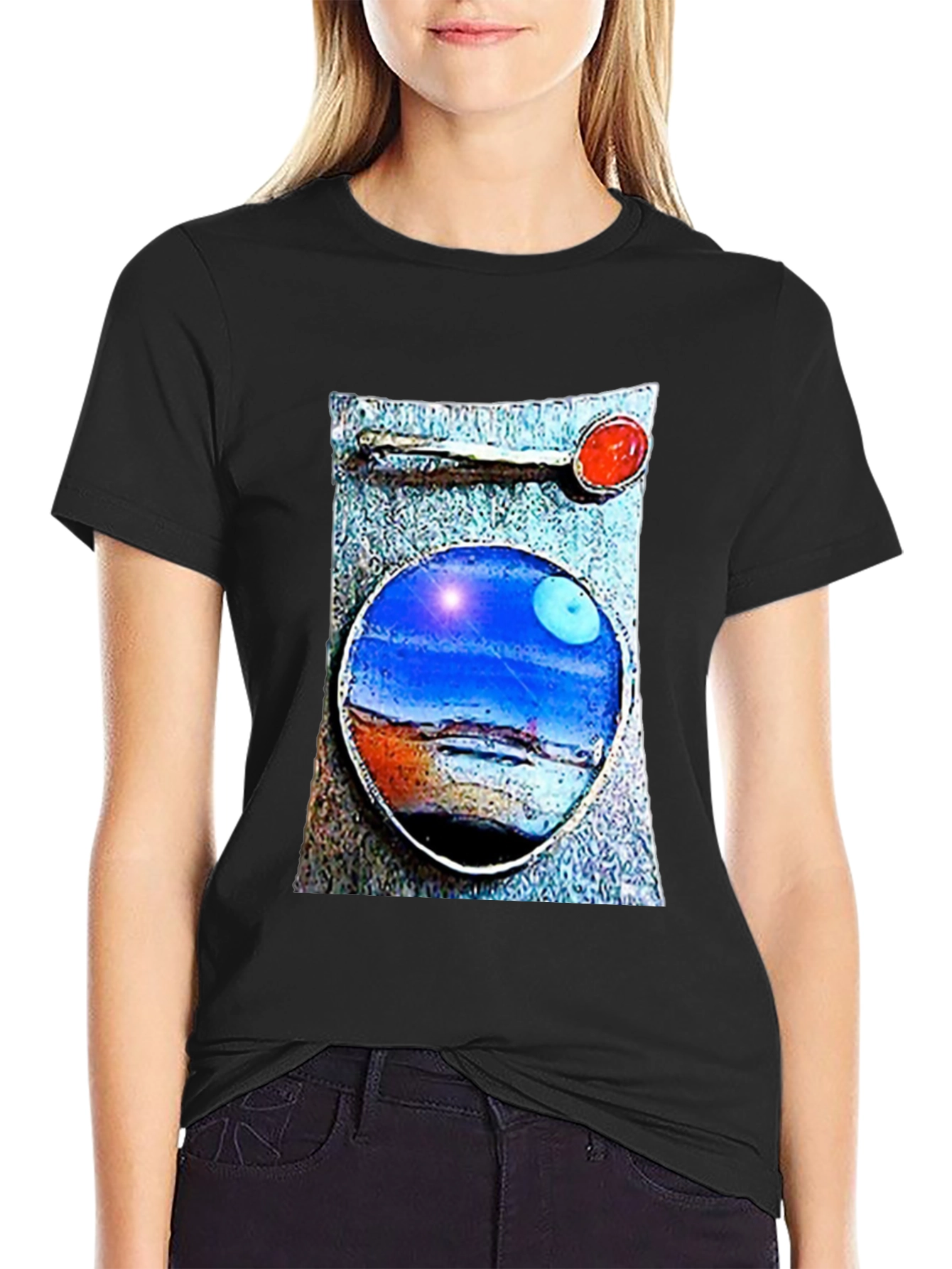 Abstract Landscape Graphic T-Shirt