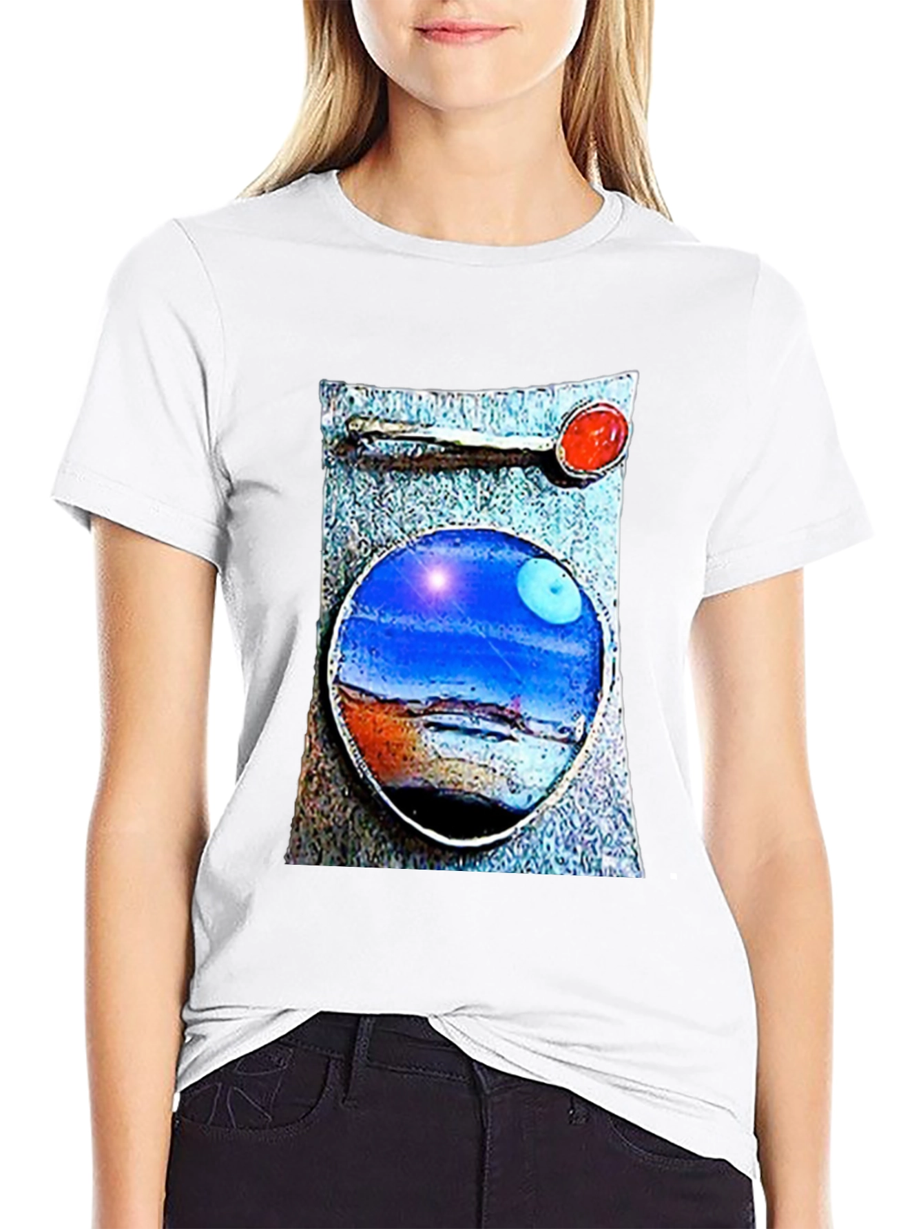 Abstract Landscape Graphic T-Shirt