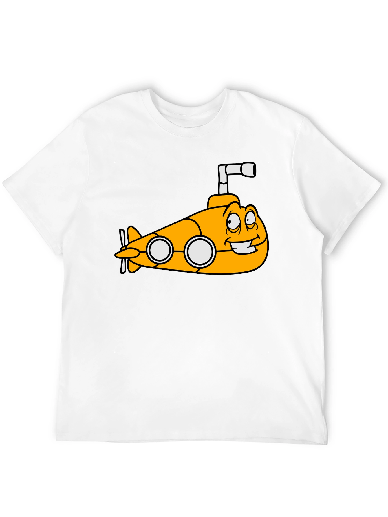 Yellow Submarine Cartoon Graphic T-Shirt