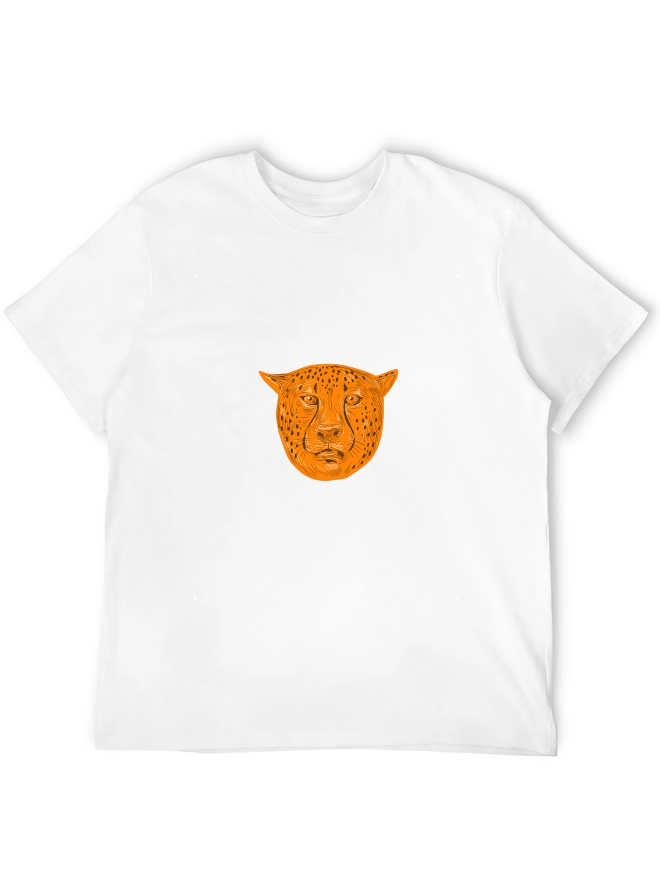 Bold Cheetah Graphic Tee - Black