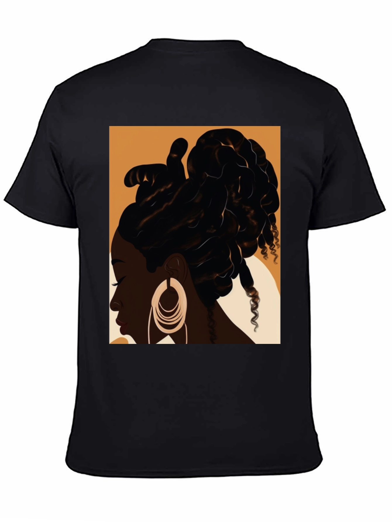 Black Woman Locs Graphic Tee - Stylish Streetwear