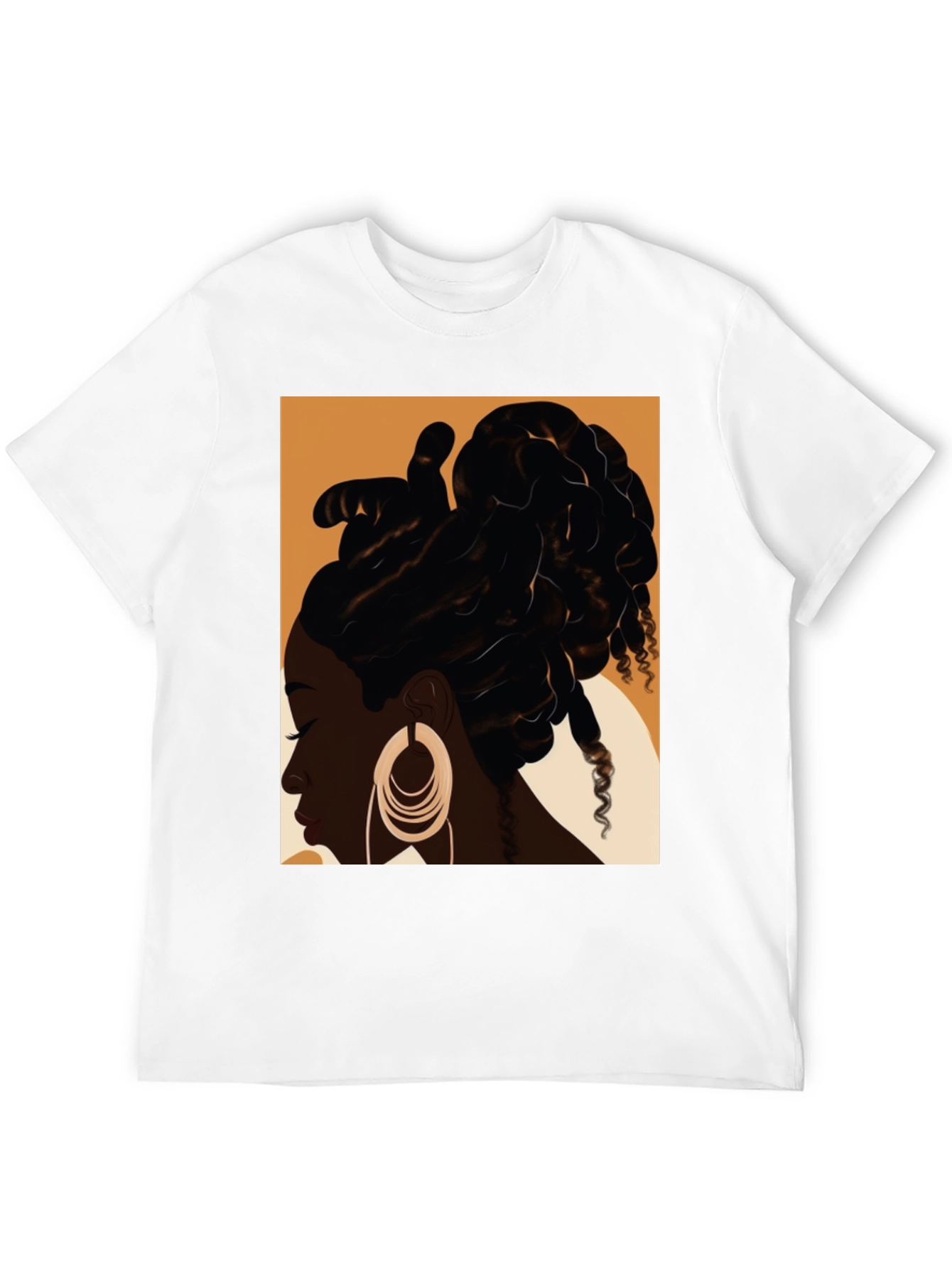 Black Woman Locs Graphic Tee - Stylish Streetwear