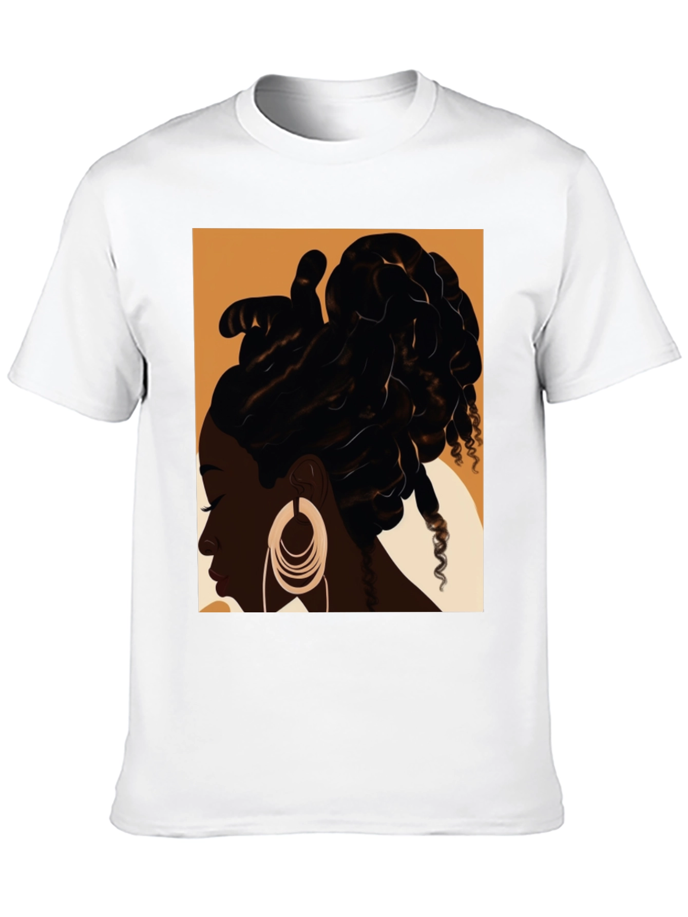 Black Woman Locs Graphic Tee - Stylish Streetwear