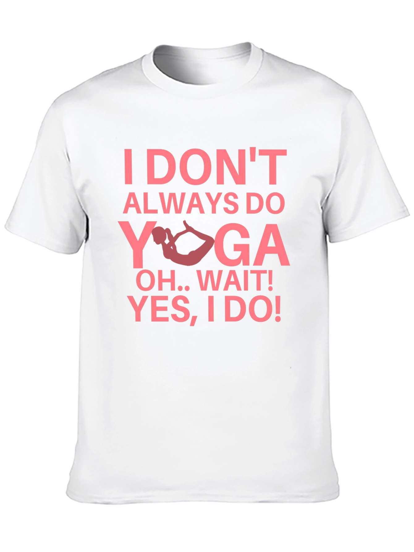 Funny Yoga Graphic Tee - Black Cotton Blend
