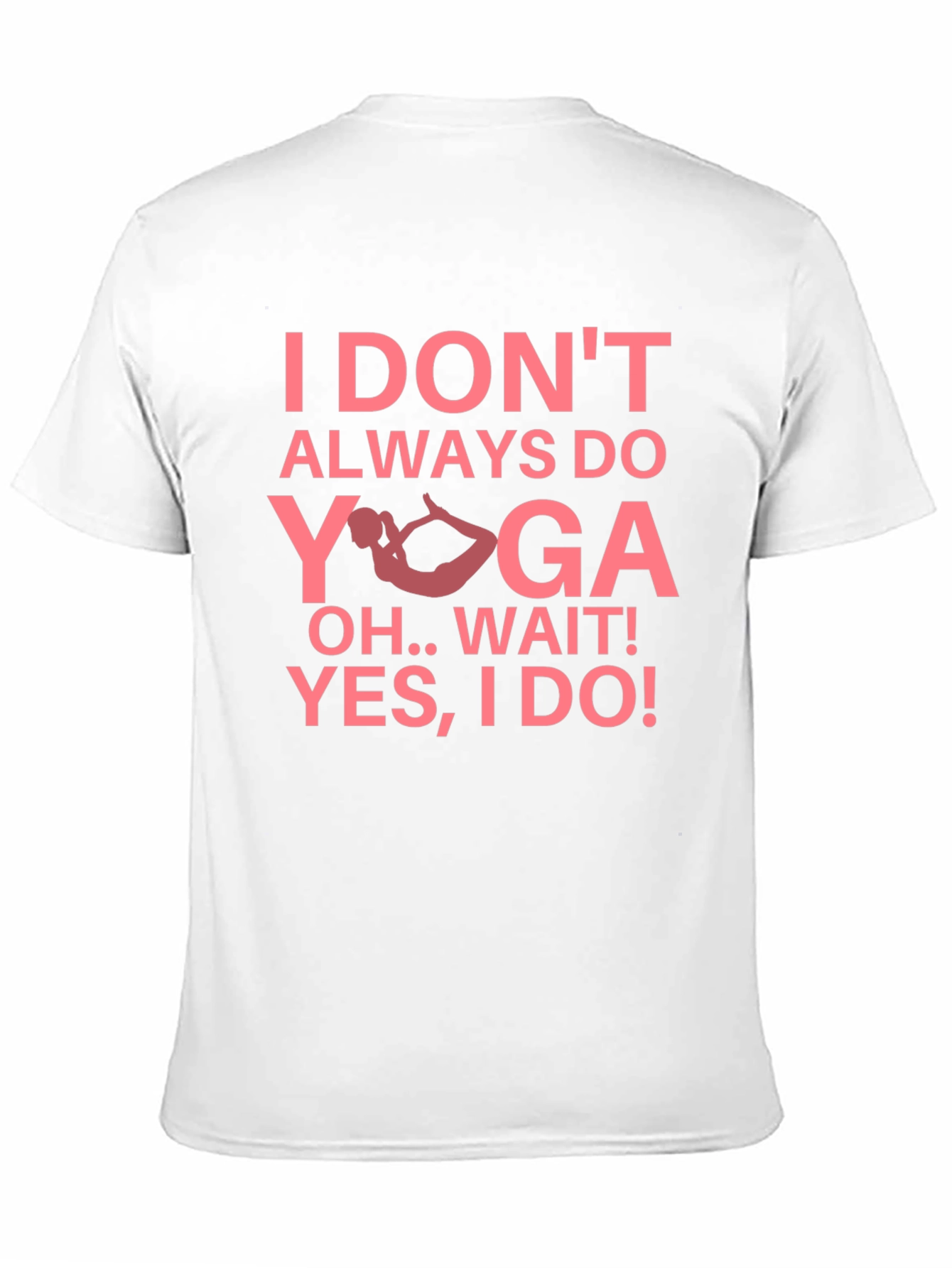 Funny Yoga Graphic Tee - Black Cotton Blend