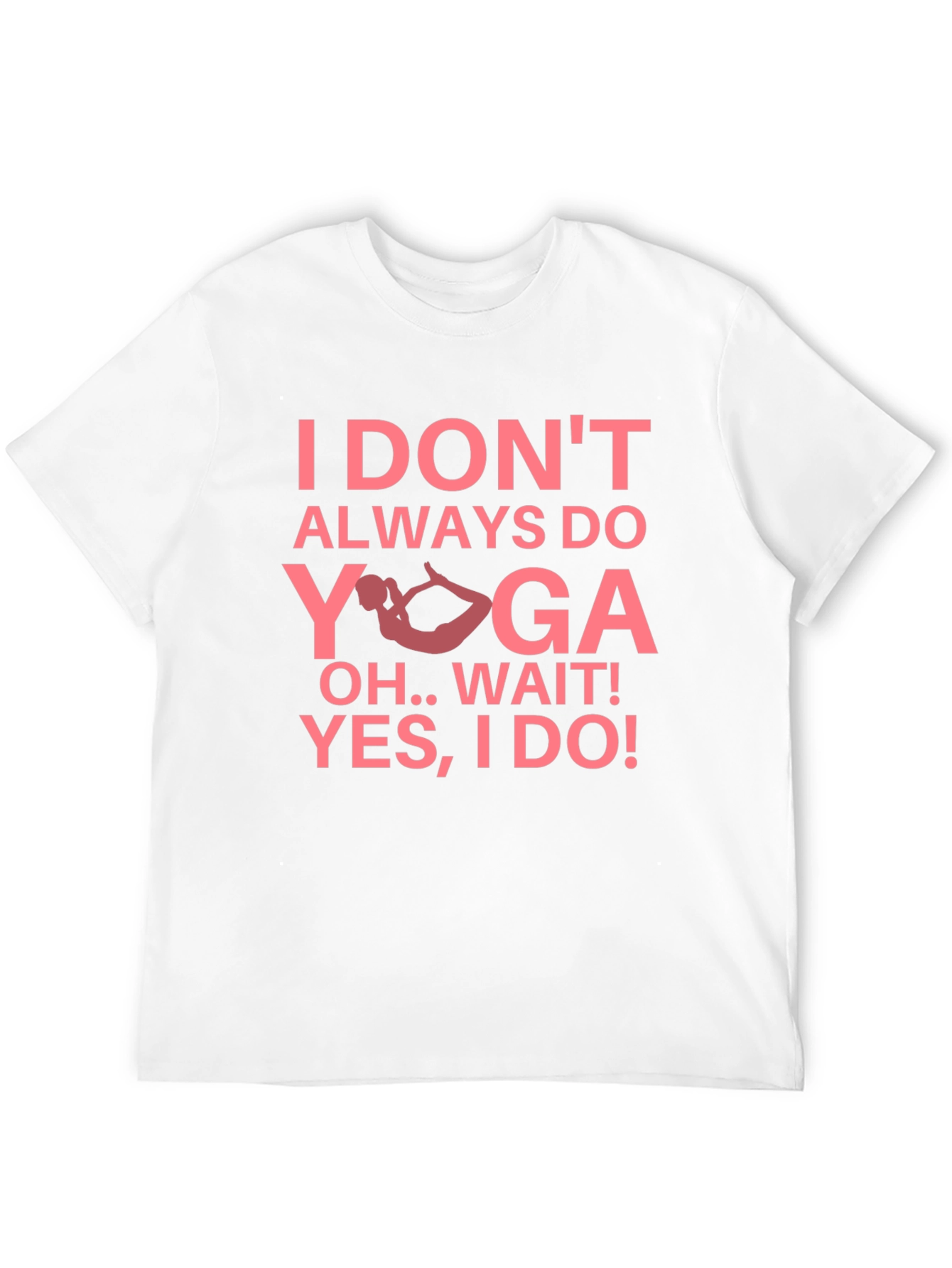 Funny Yoga Graphic Tee - Black Cotton Blend