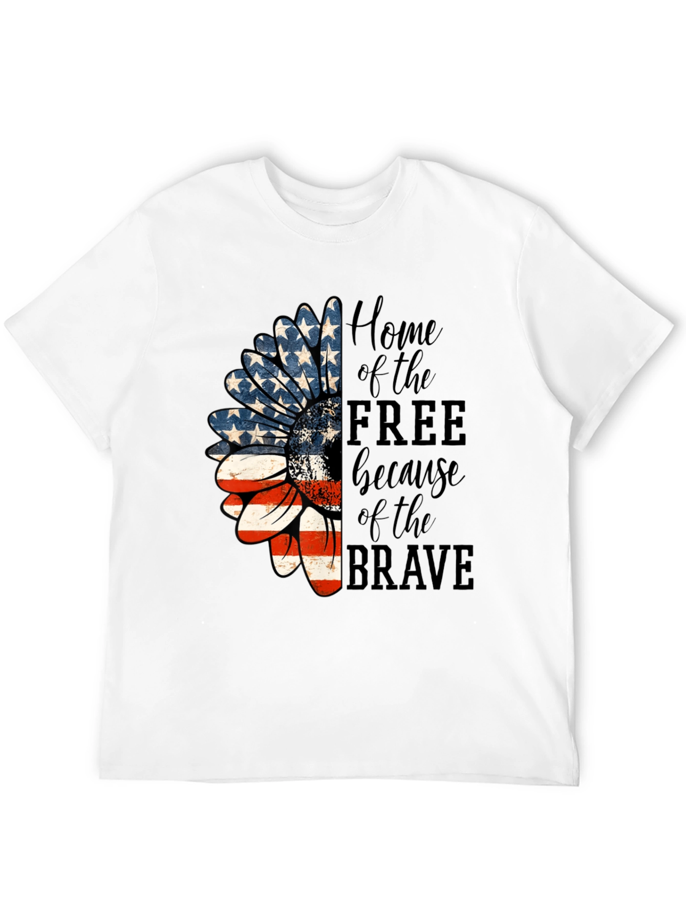 Patriotic Sunflower T-Shirt - Home of the Free