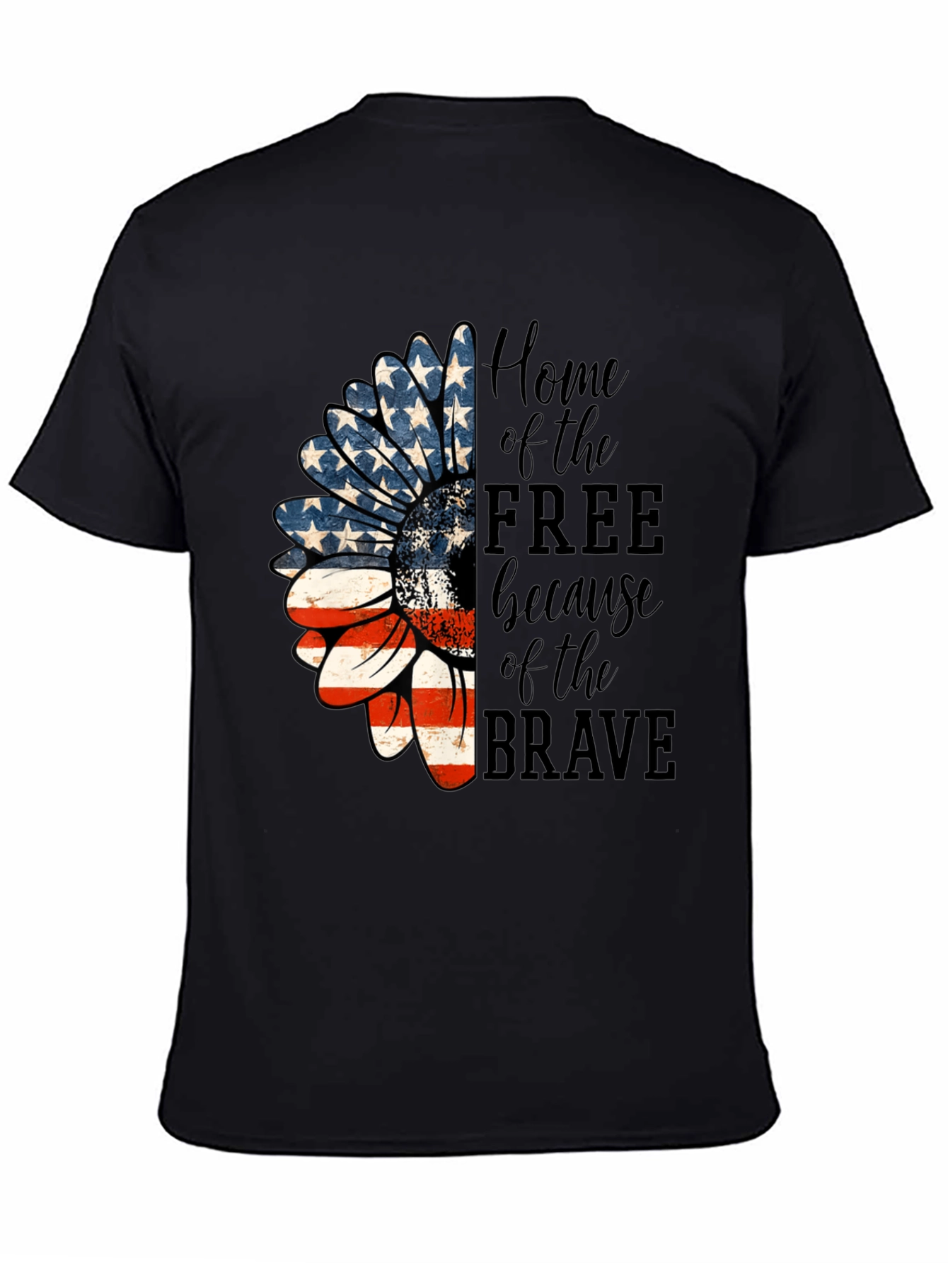 Patriotic Sunflower T-Shirt - Home of the Free