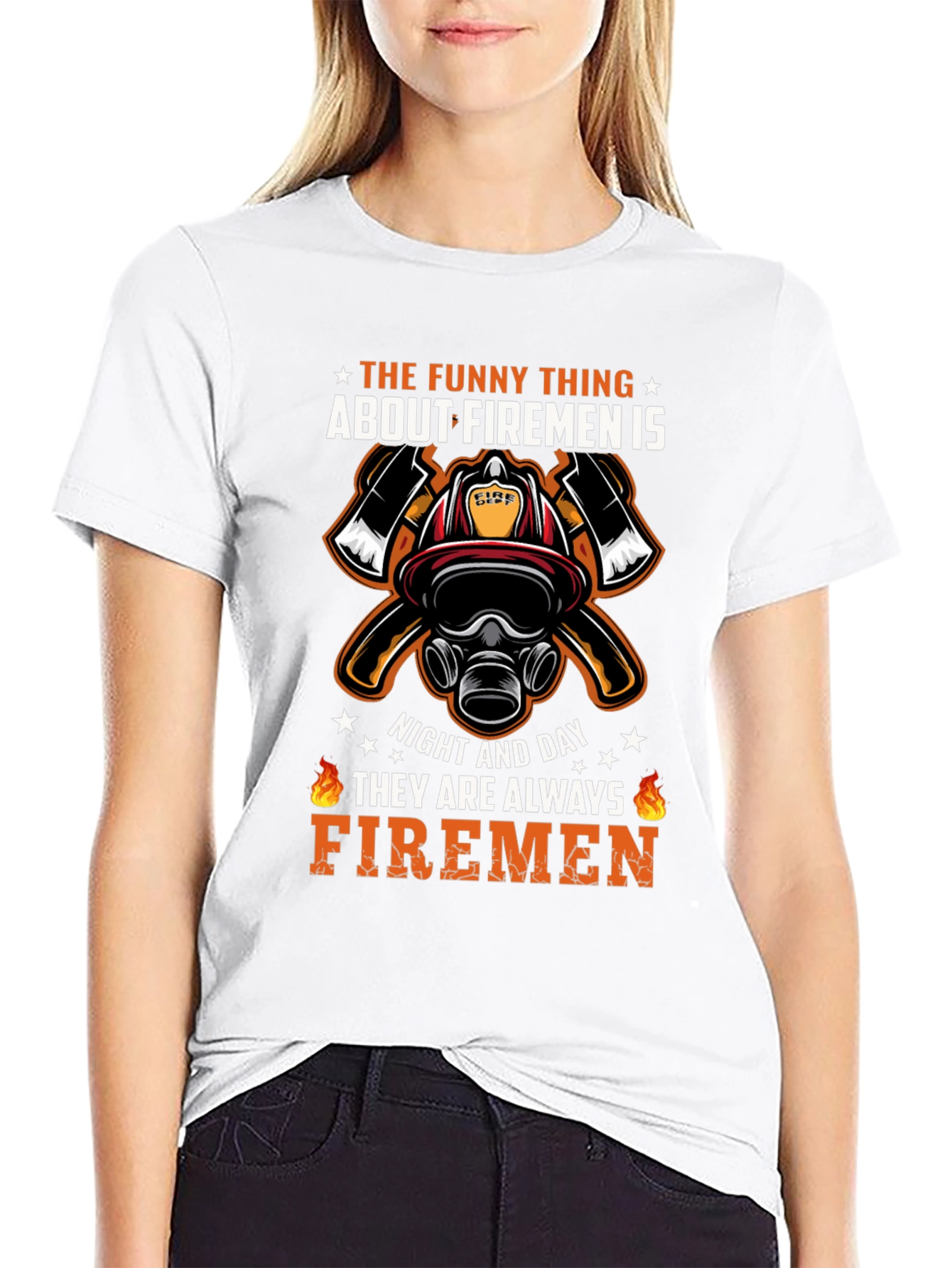 Firemen Graphic T-Shirt - Always Firemen Design