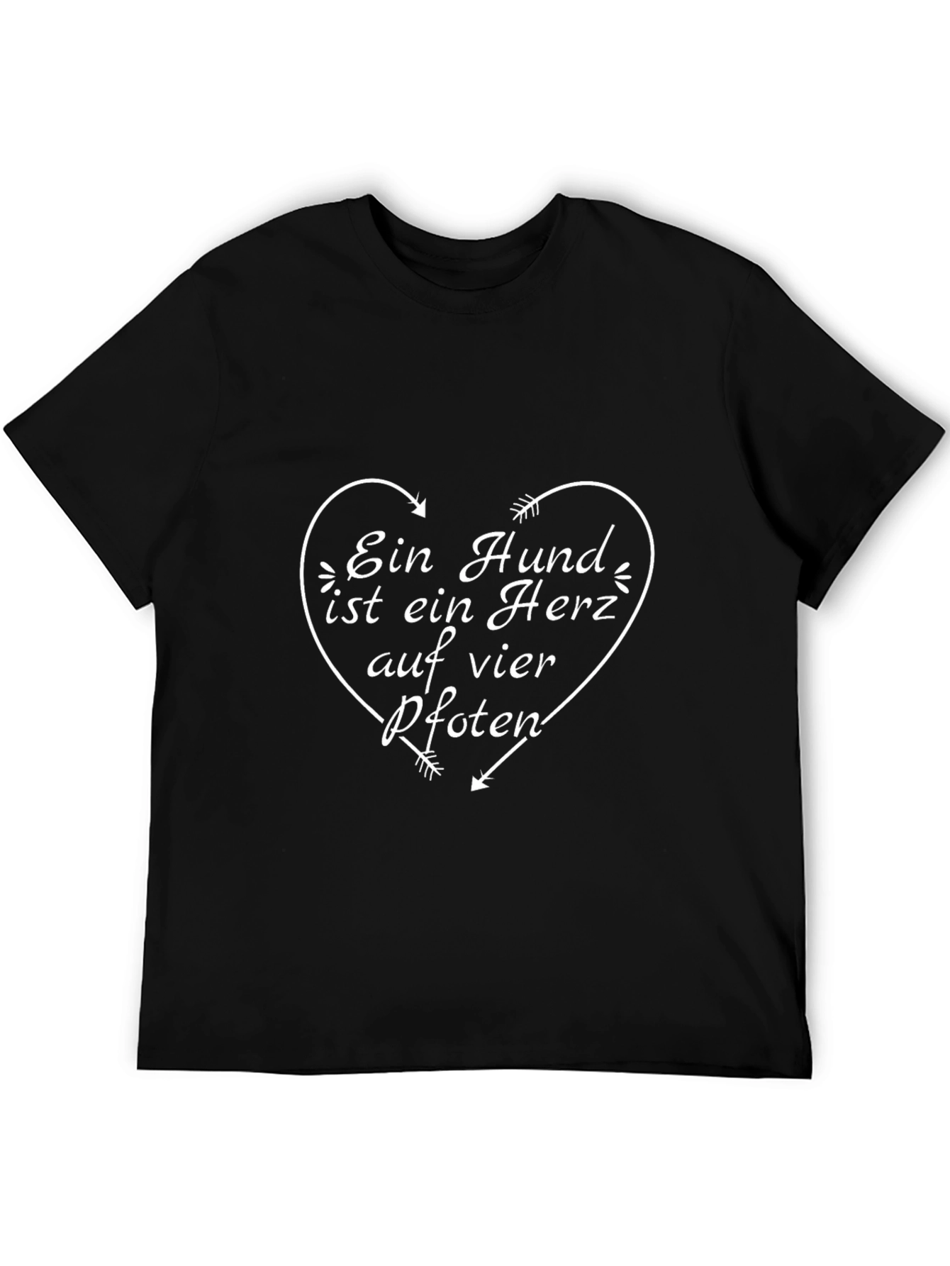 Ein Hund Heart T-Shirt: Dog Lover Tee