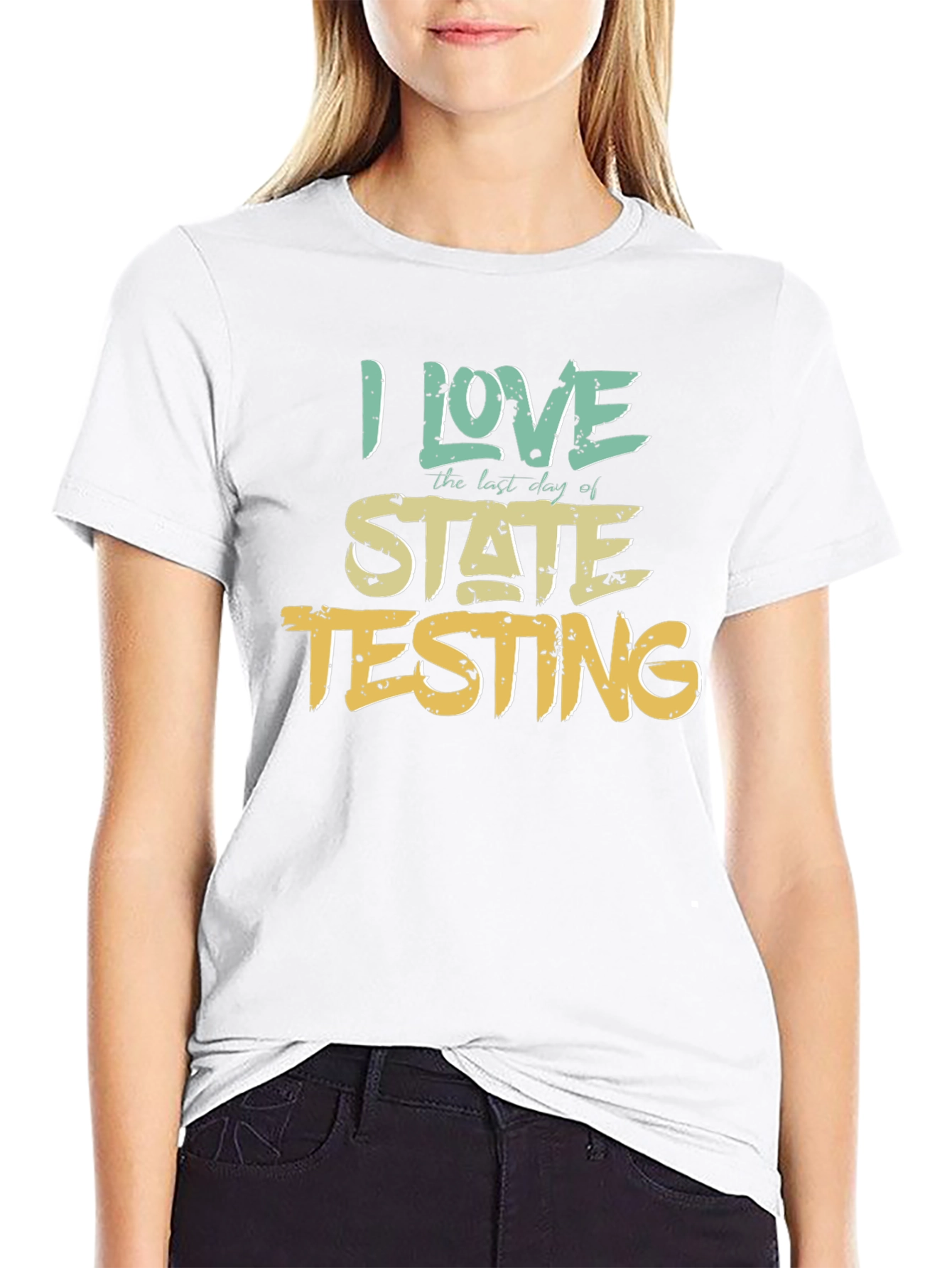 I Love State Testing Graphic Tee