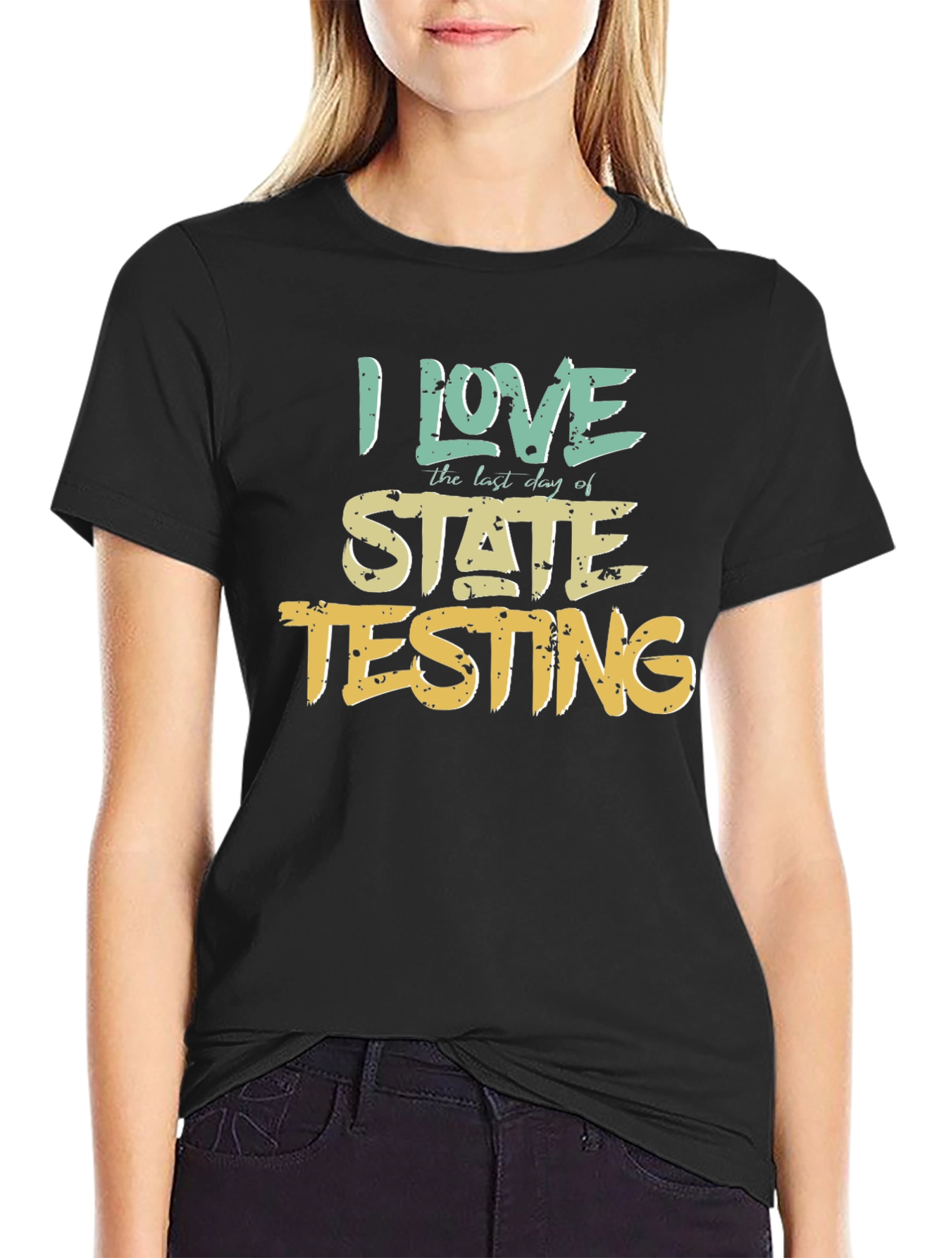 I Love State Testing Graphic Tee