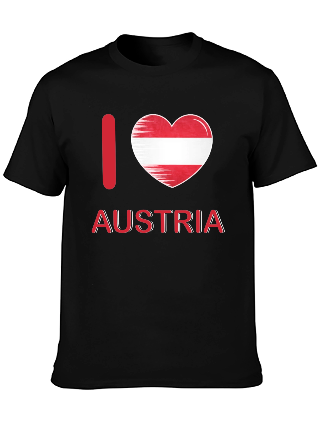 I Love Austria T-Shirt Patriotic Austrian Flag Heart Tee