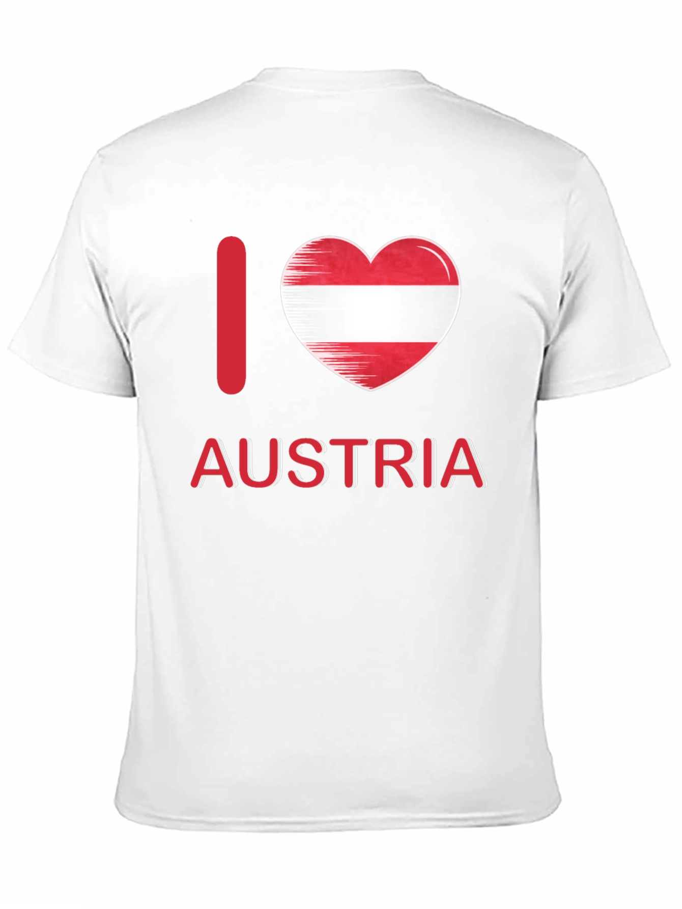 I Love Austria T-Shirt Patriotic Austrian Flag Heart Tee