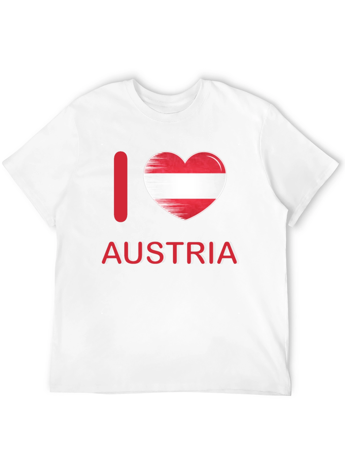 I Love Austria T-Shirt Patriotic Austrian Flag Heart Tee