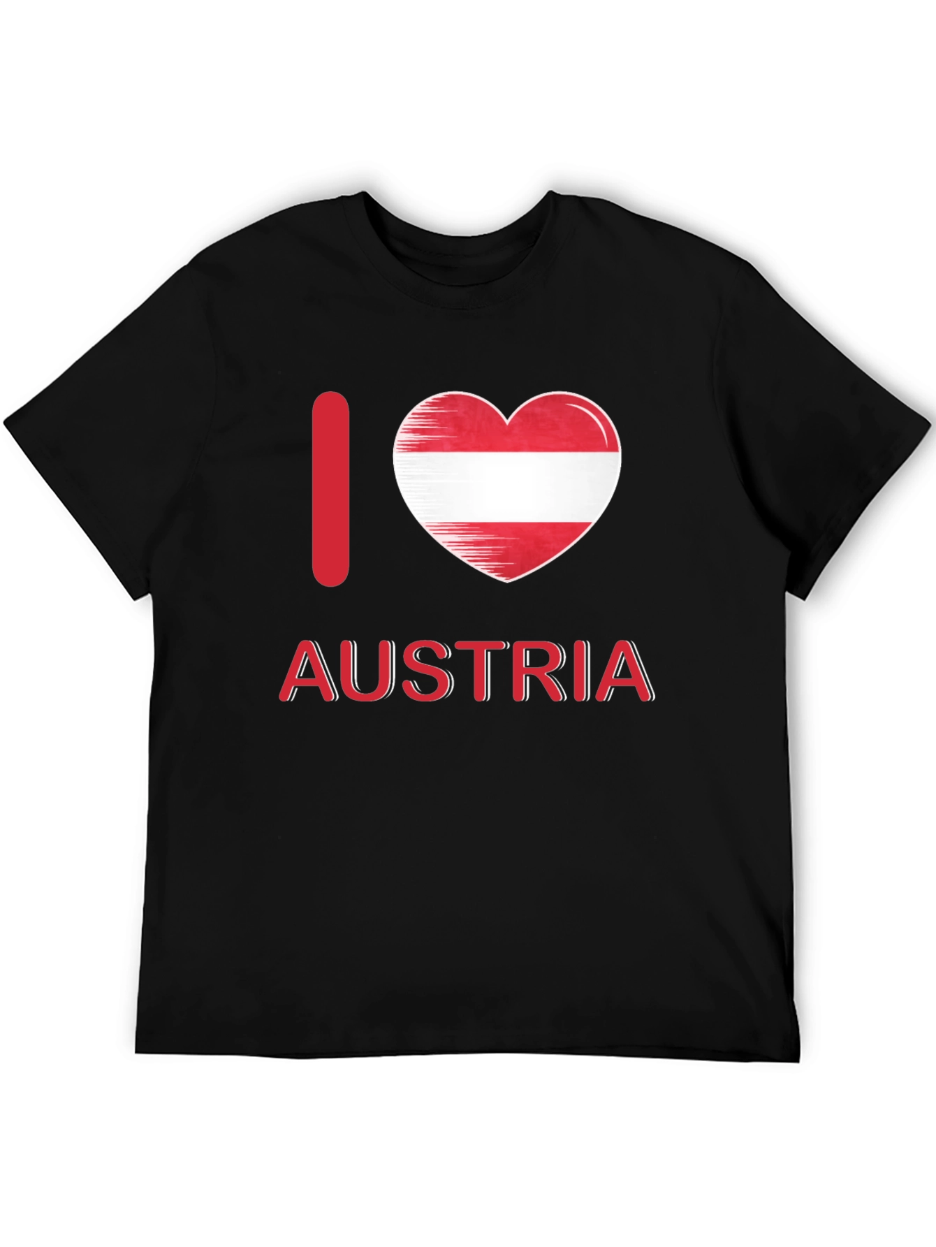 I Love Austria T-Shirt Patriotic Austrian Flag Heart Tee
