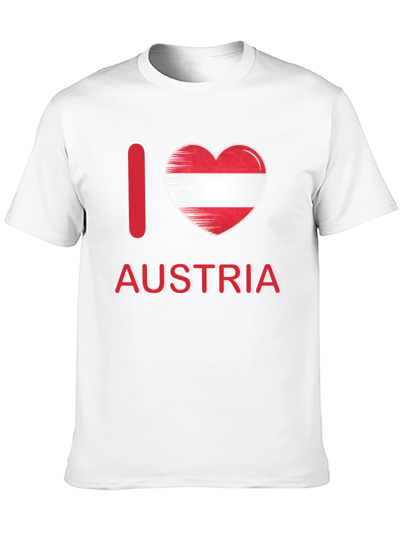 I Love Austria T-Shirt Patriotic Austrian Flag Heart Tee