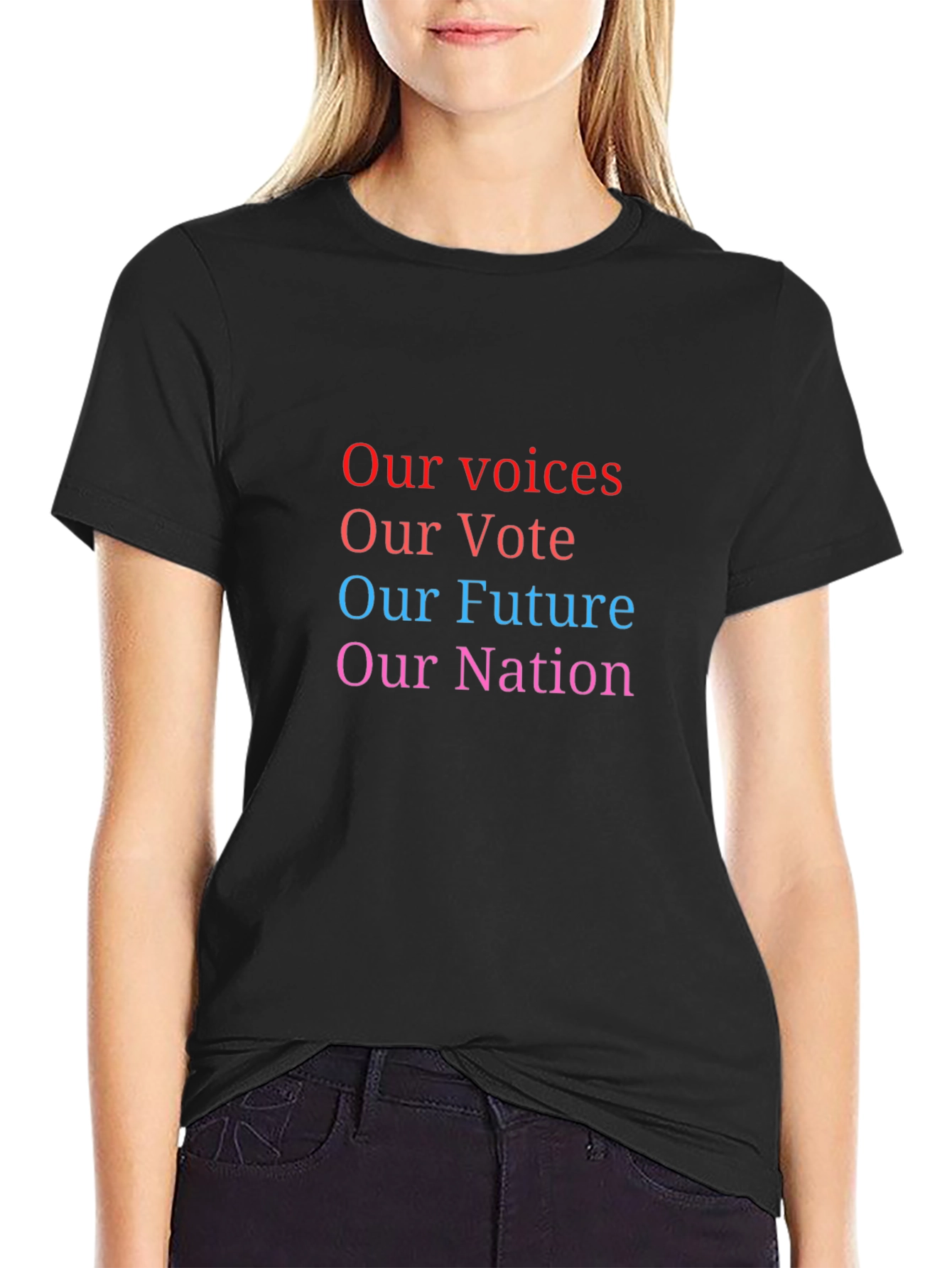Our Voices T-Shirt: Vote Future Nation