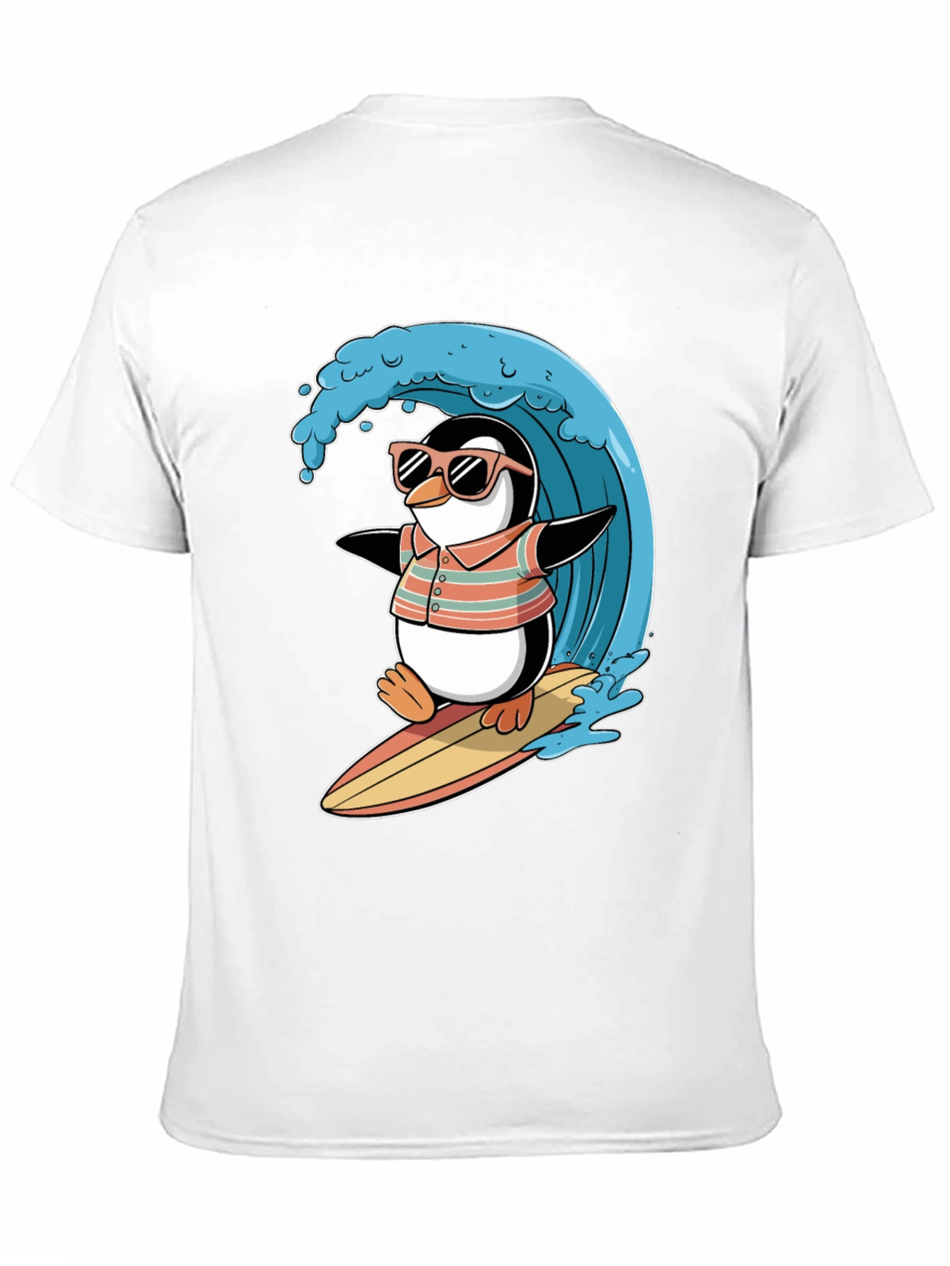Surfing Penguin Graphic Tee