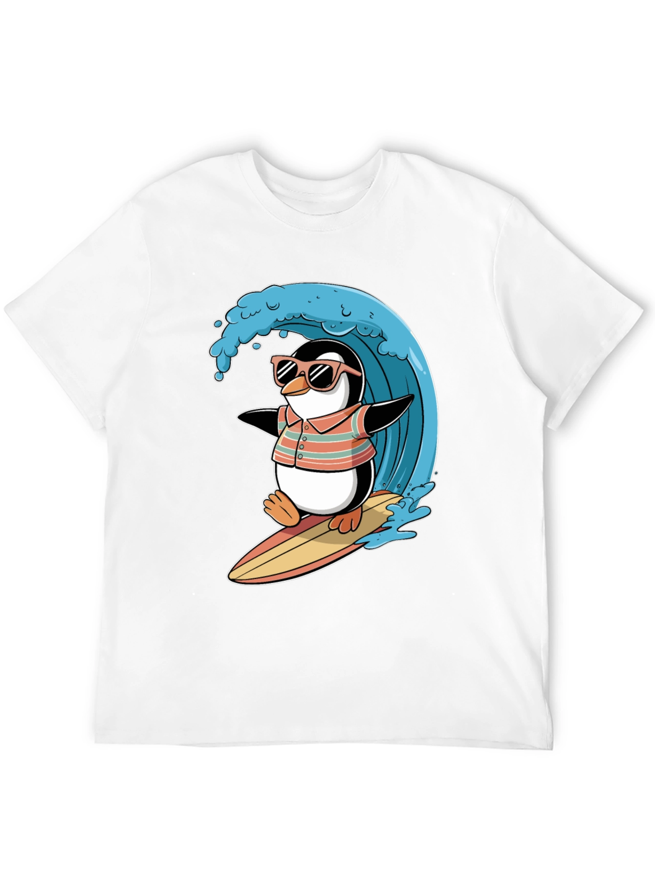 Surfing Penguin Graphic Tee