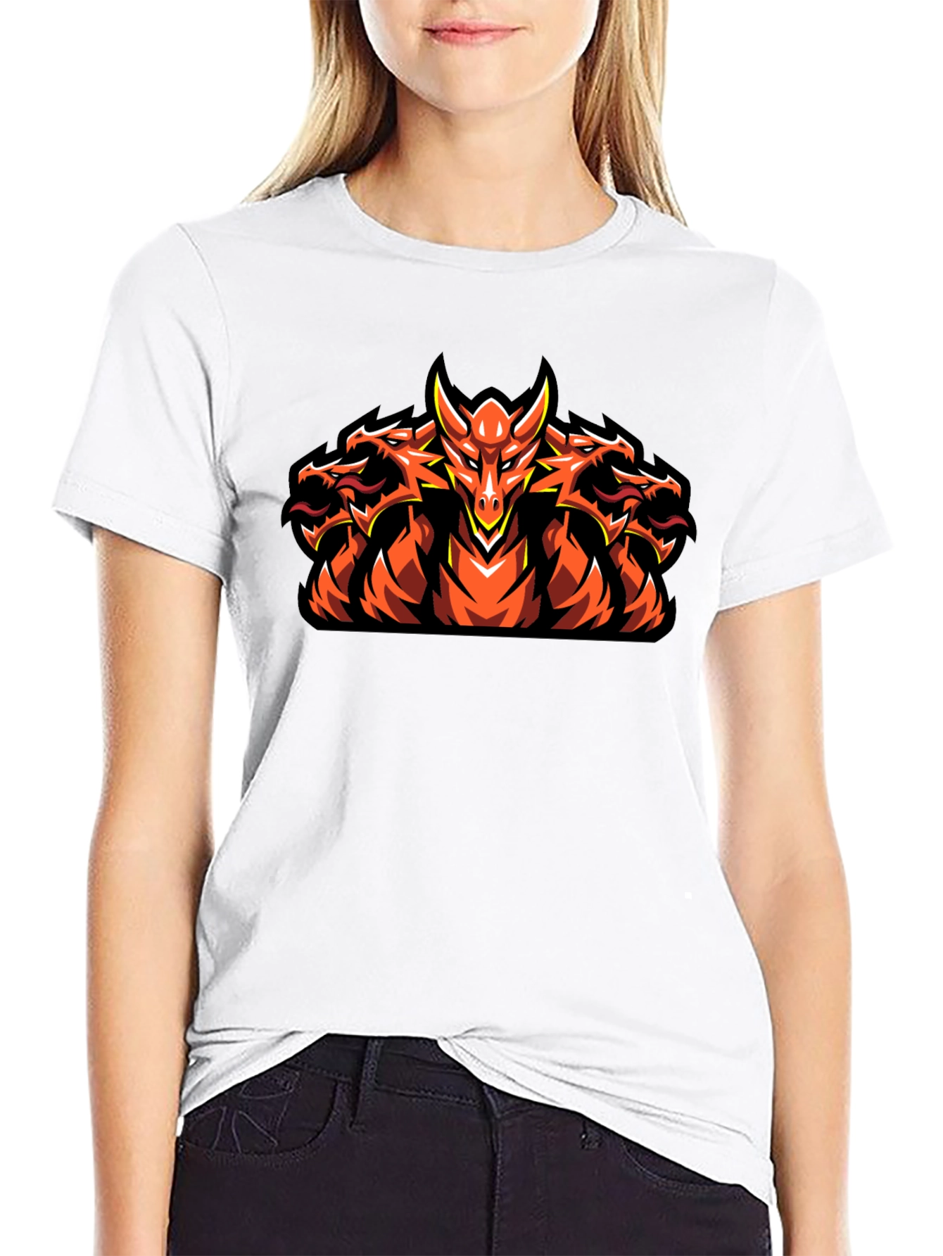 Hydra Dragon Graphic Tee - Mens Black T-Shirt