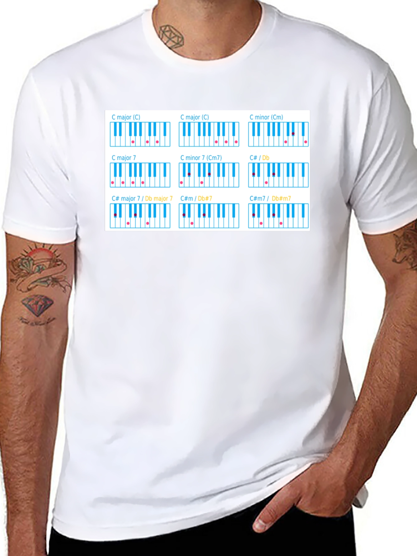 Piano Chord T-Shirt - Music Theory Tee