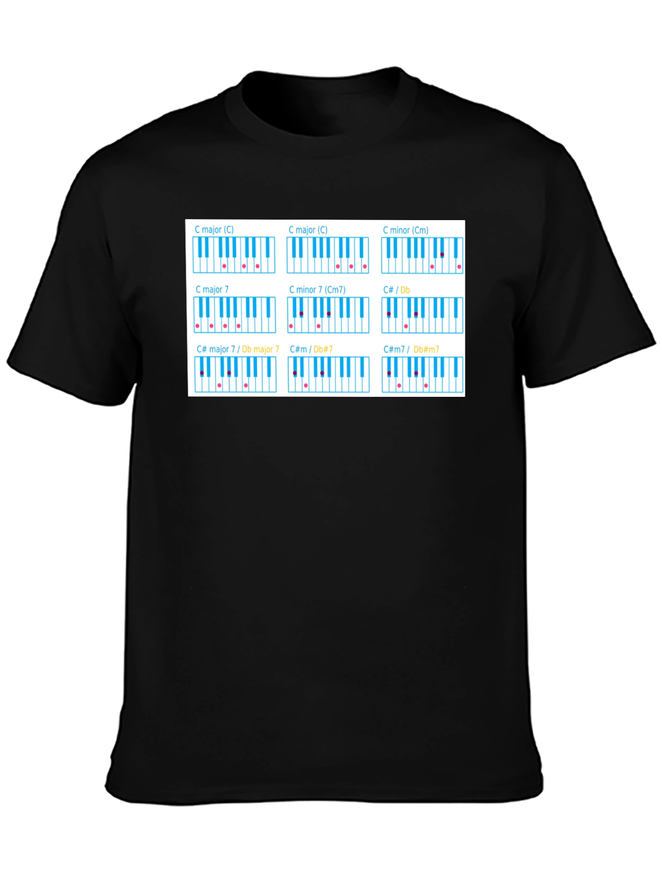 Piano Chord T-Shirt - Music Theory Tee