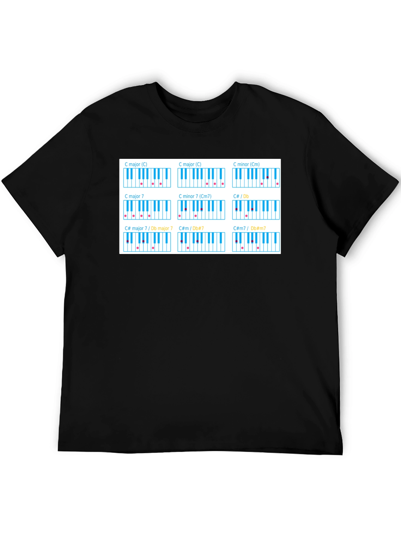 Piano Chord T-Shirt - Music Theory Tee