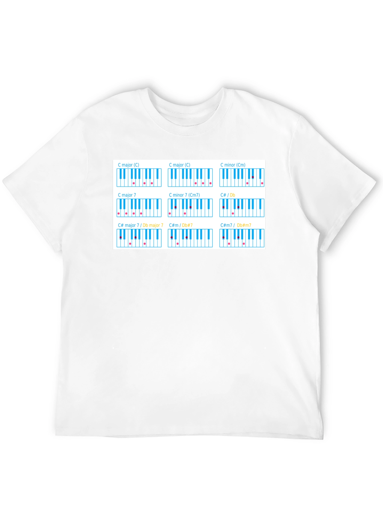 Piano Chord T-Shirt - Music Theory Tee